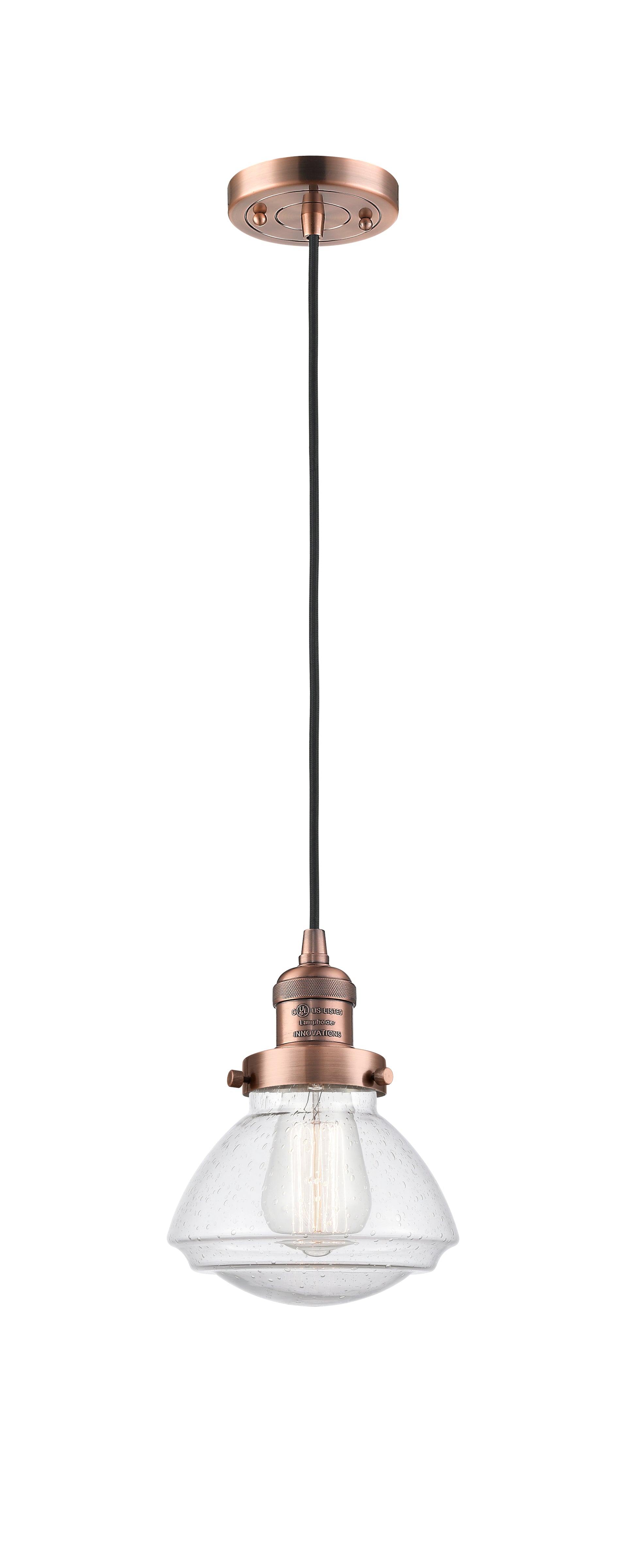 Franklin Restoration Mini Pendant Antique Brass