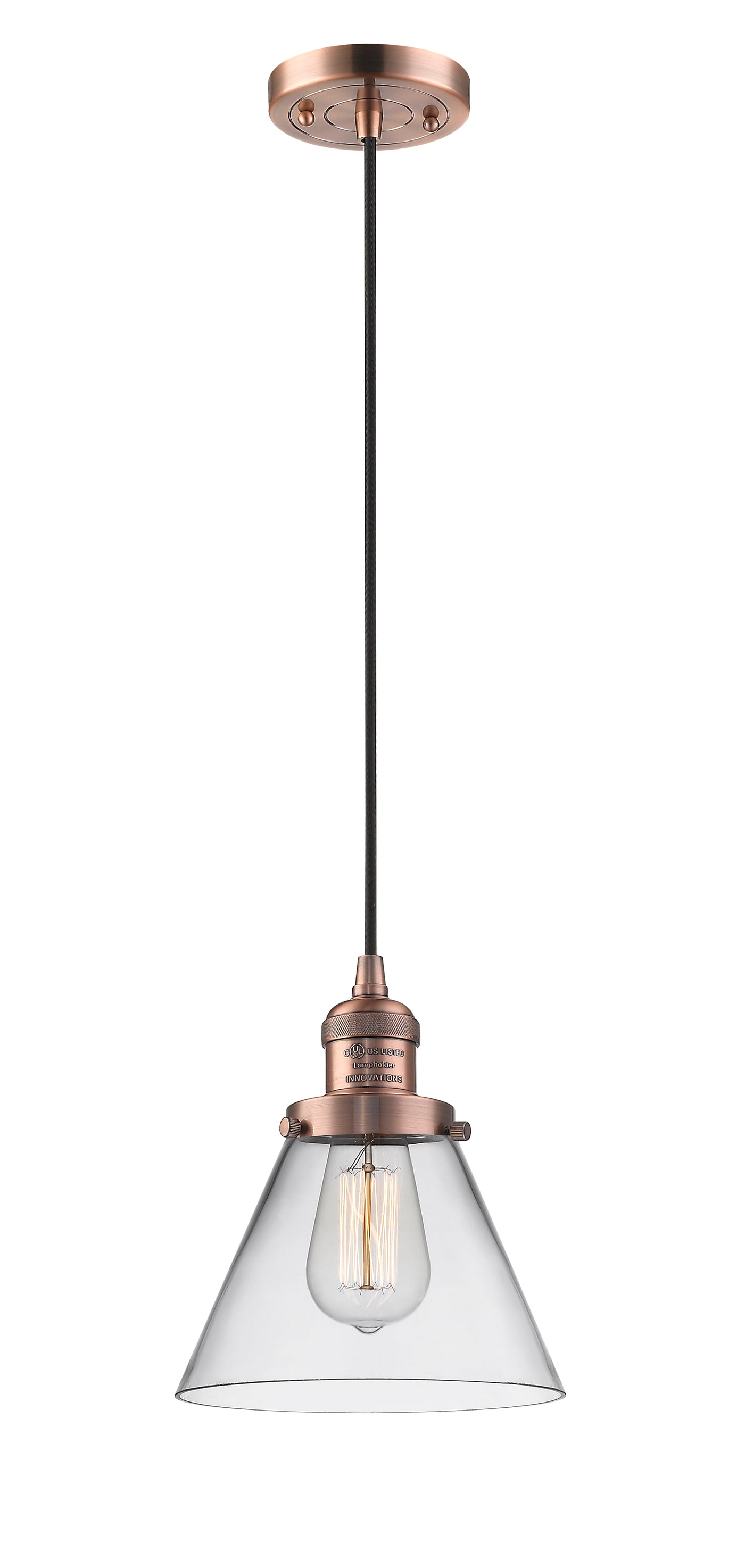 Franklin Restoration Mini Pendant Antique Brass