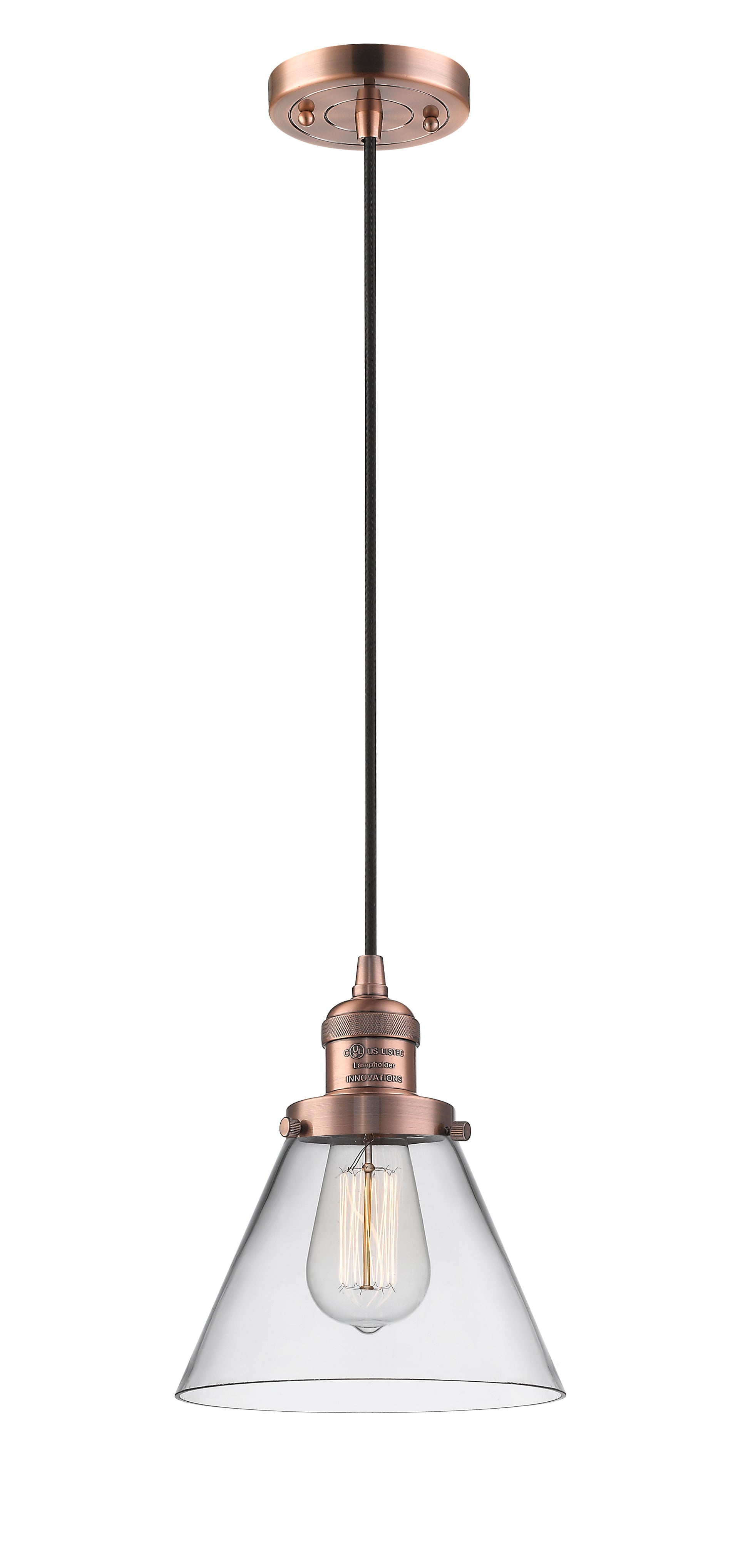 Franklin Restoration Mini Pendant Antique Brass