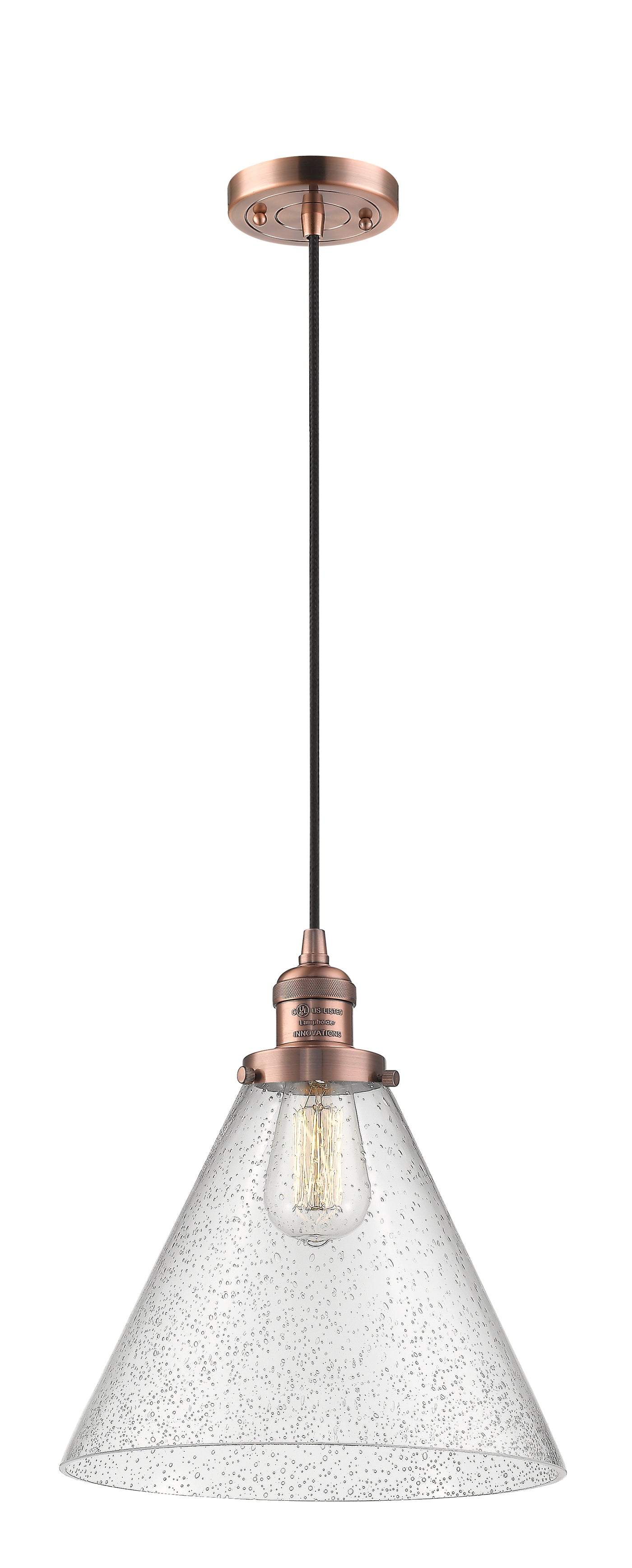 Franklin Restoration Mini Pendant Antique Brass