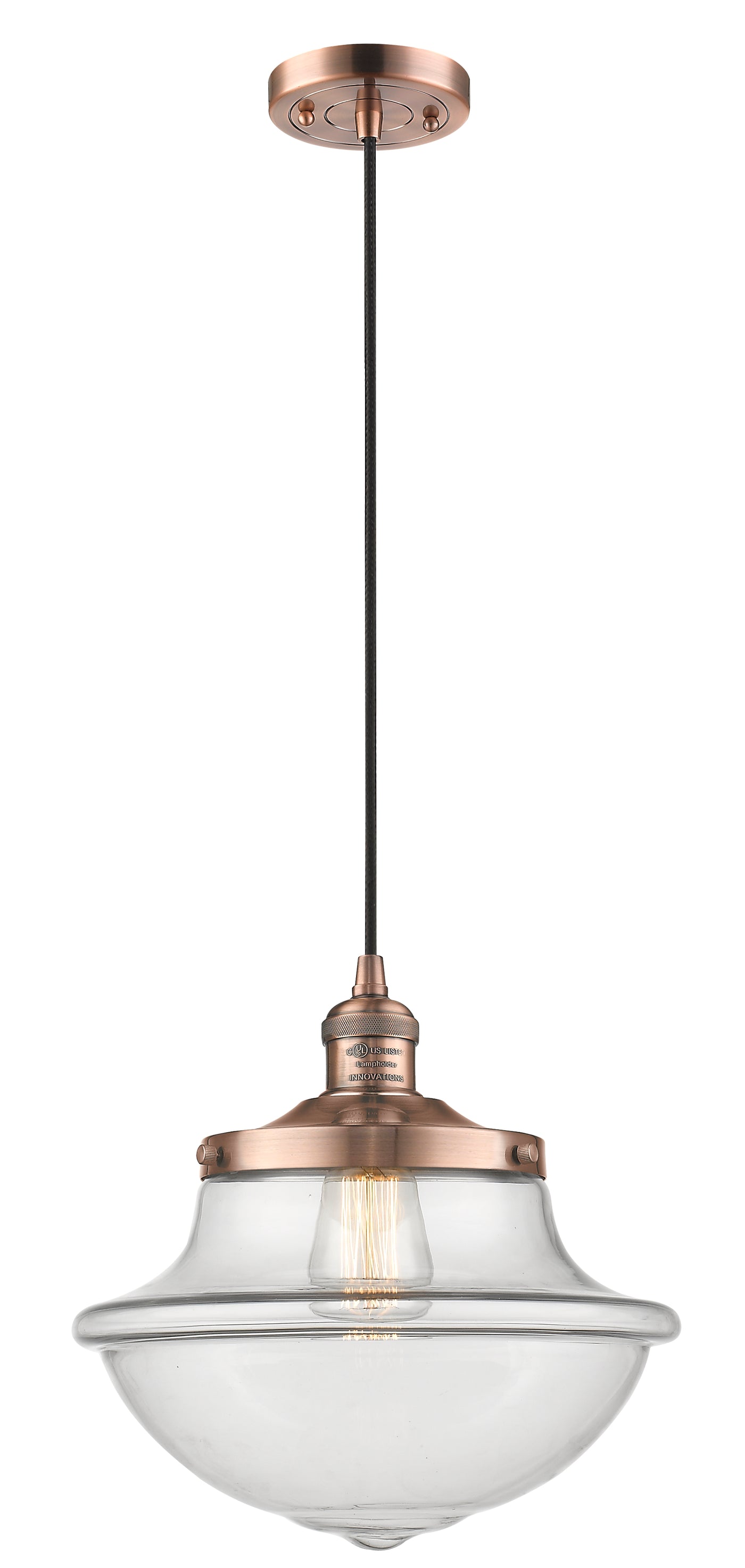 Franklin Restoration Mini Pendant Antique Brass