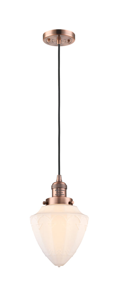 Franklin Restoration Mini Pendant Brass 7 inch
