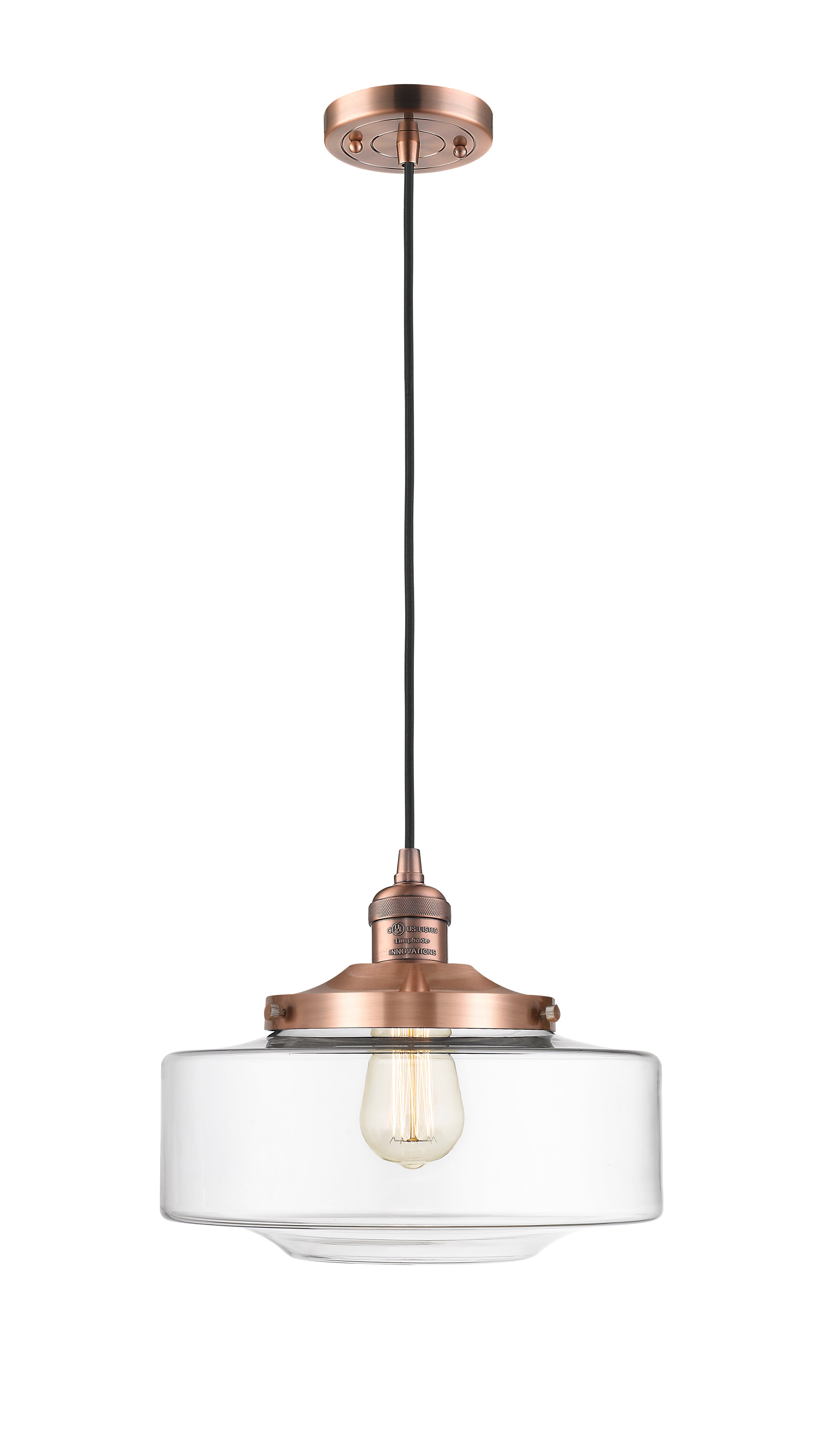Franklin Restoration Mini Pendant Antique Brass