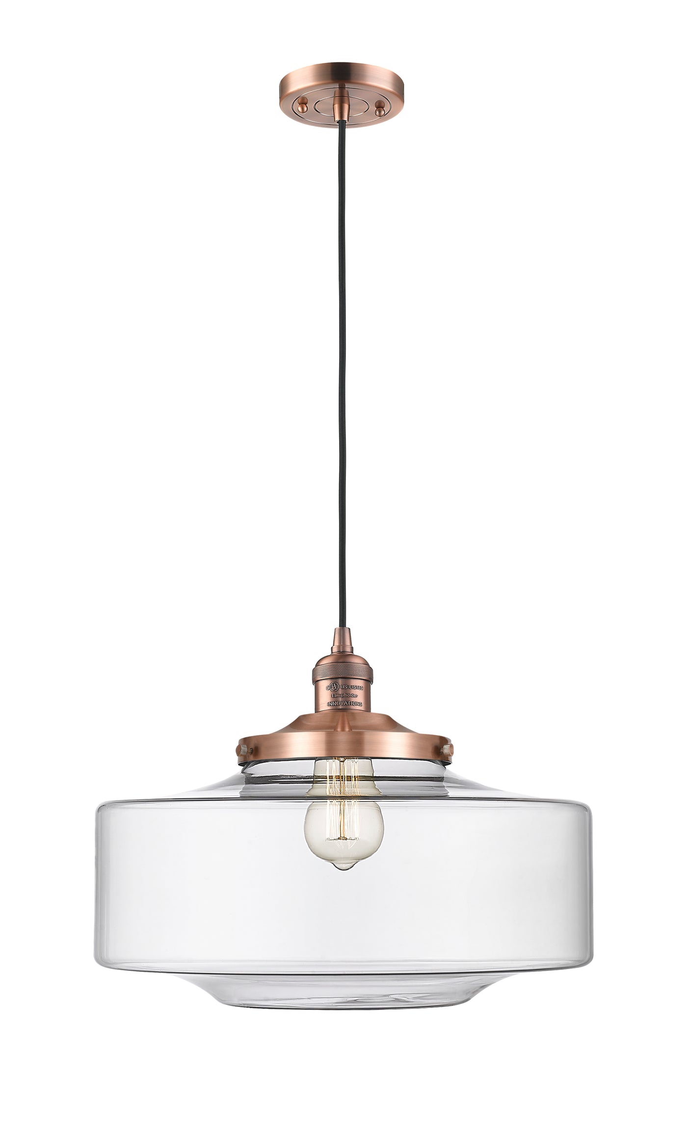 Franklin Restoration Mini Pendant Brass Finish
