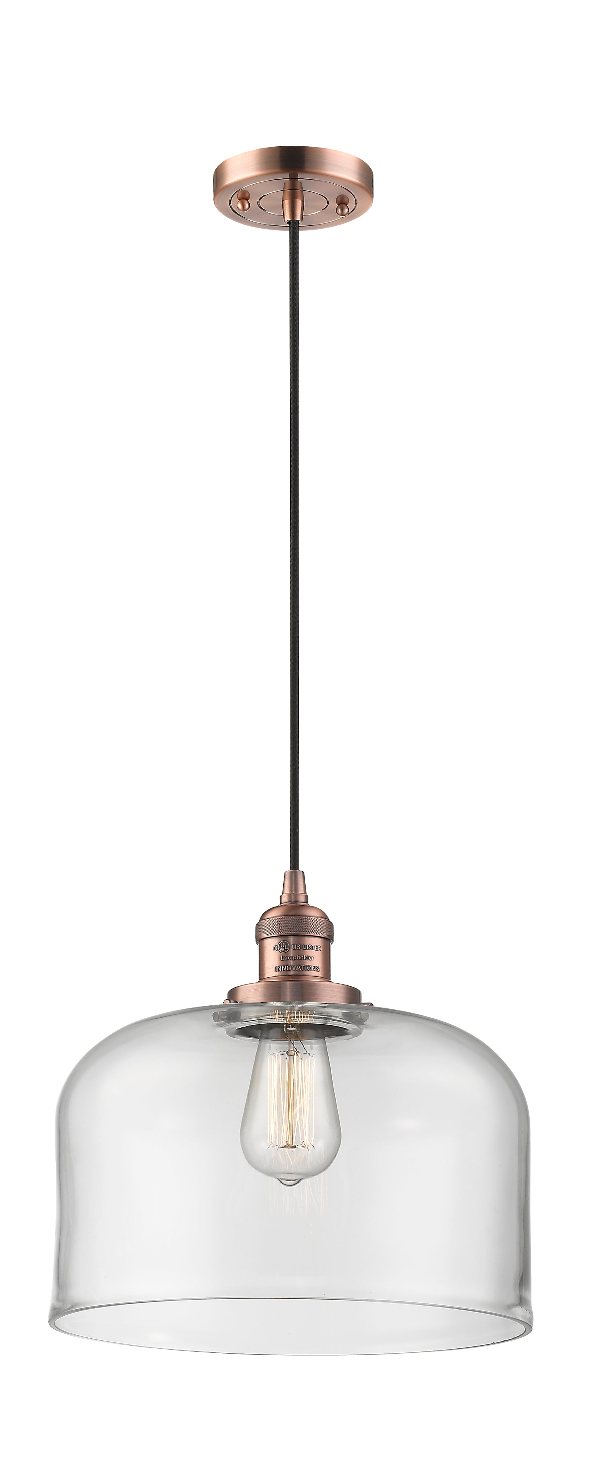 Franklin Restoration Mini Pendant Brass Steel