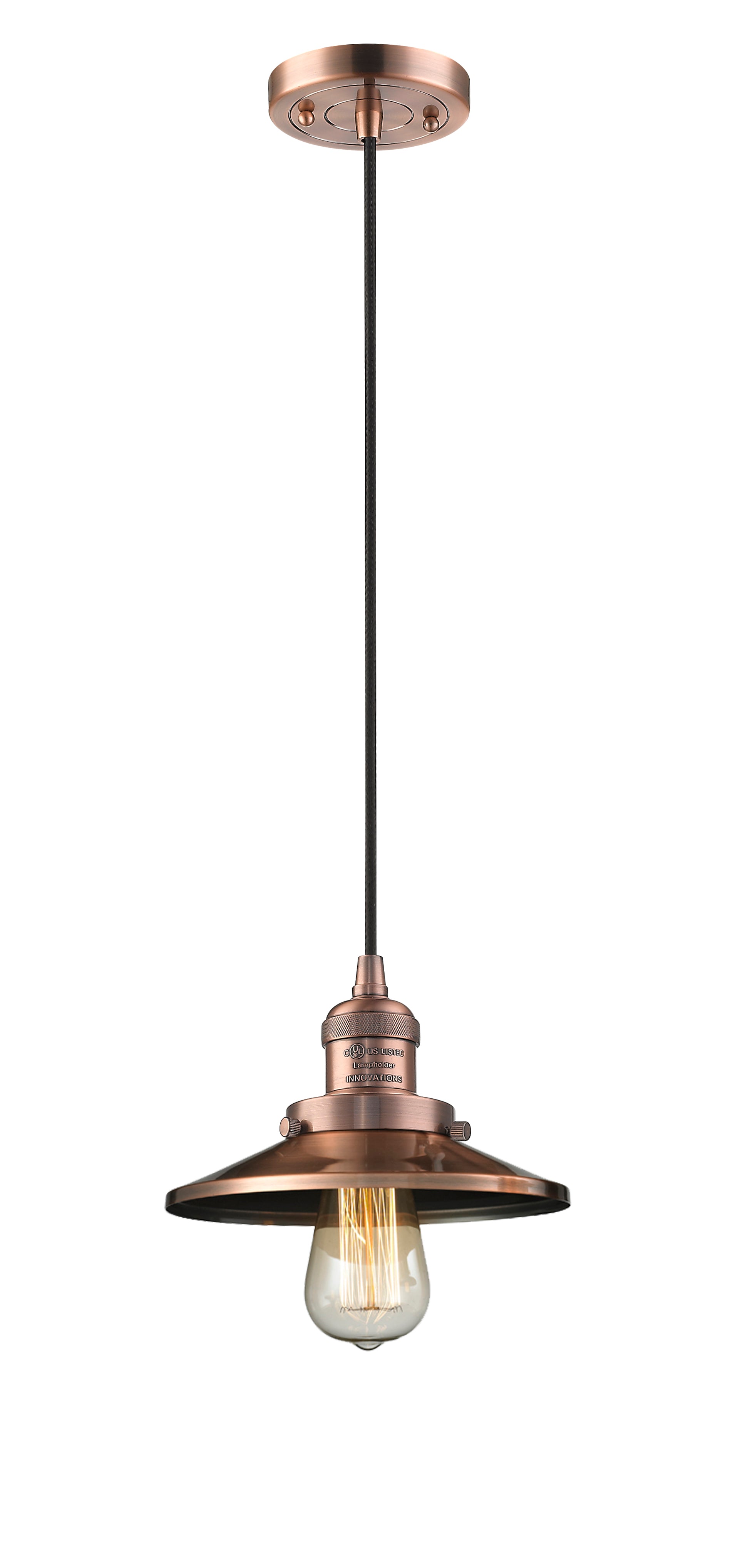 Franklin Restoration Mini Pendant Antique Brass