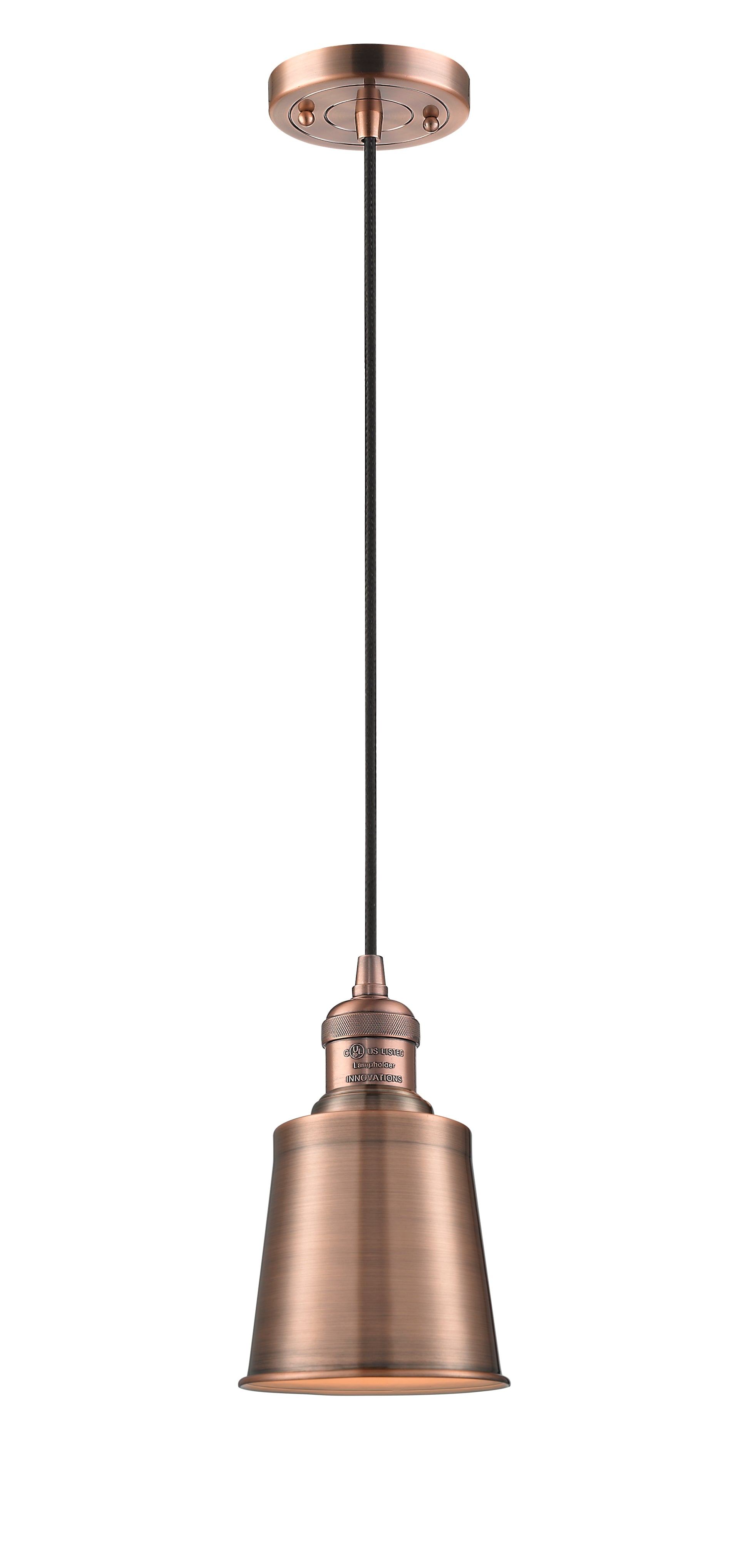Franklin Restoration Antique Brass Pendant