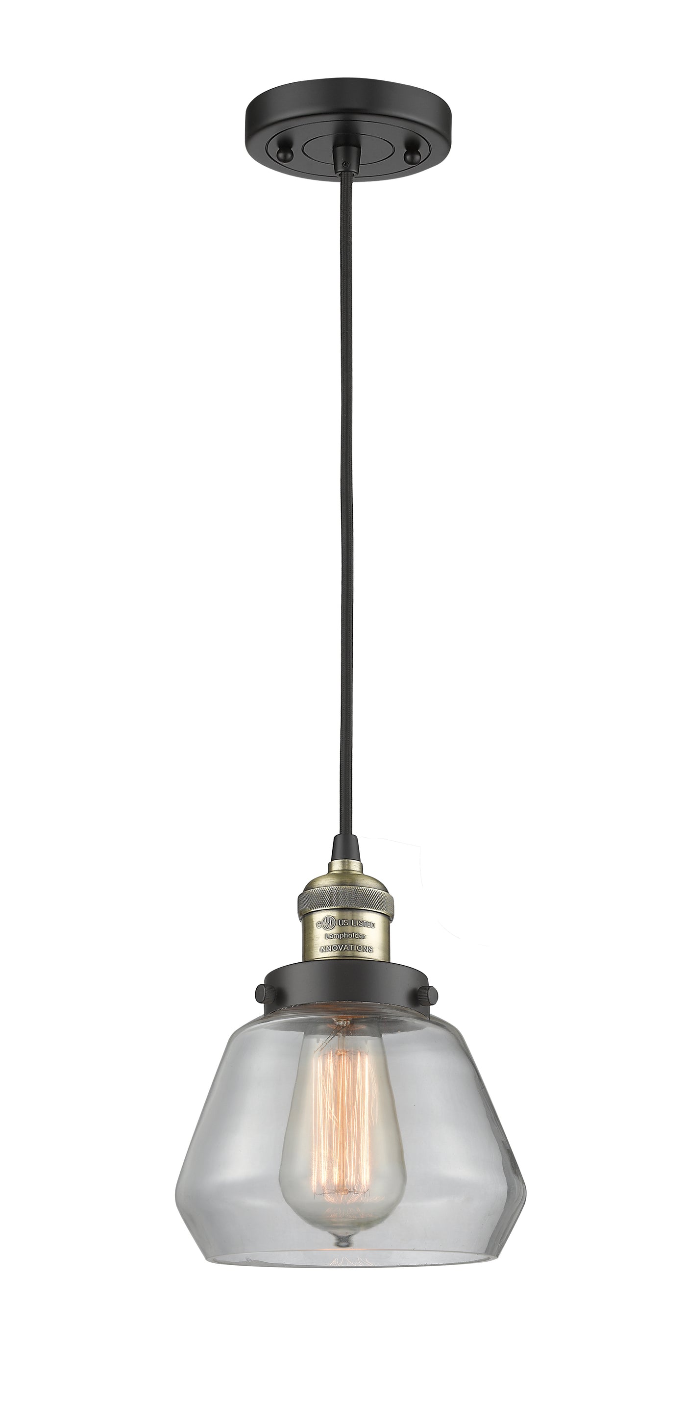 Franklin Restoration Mini Pendant Antique Brass