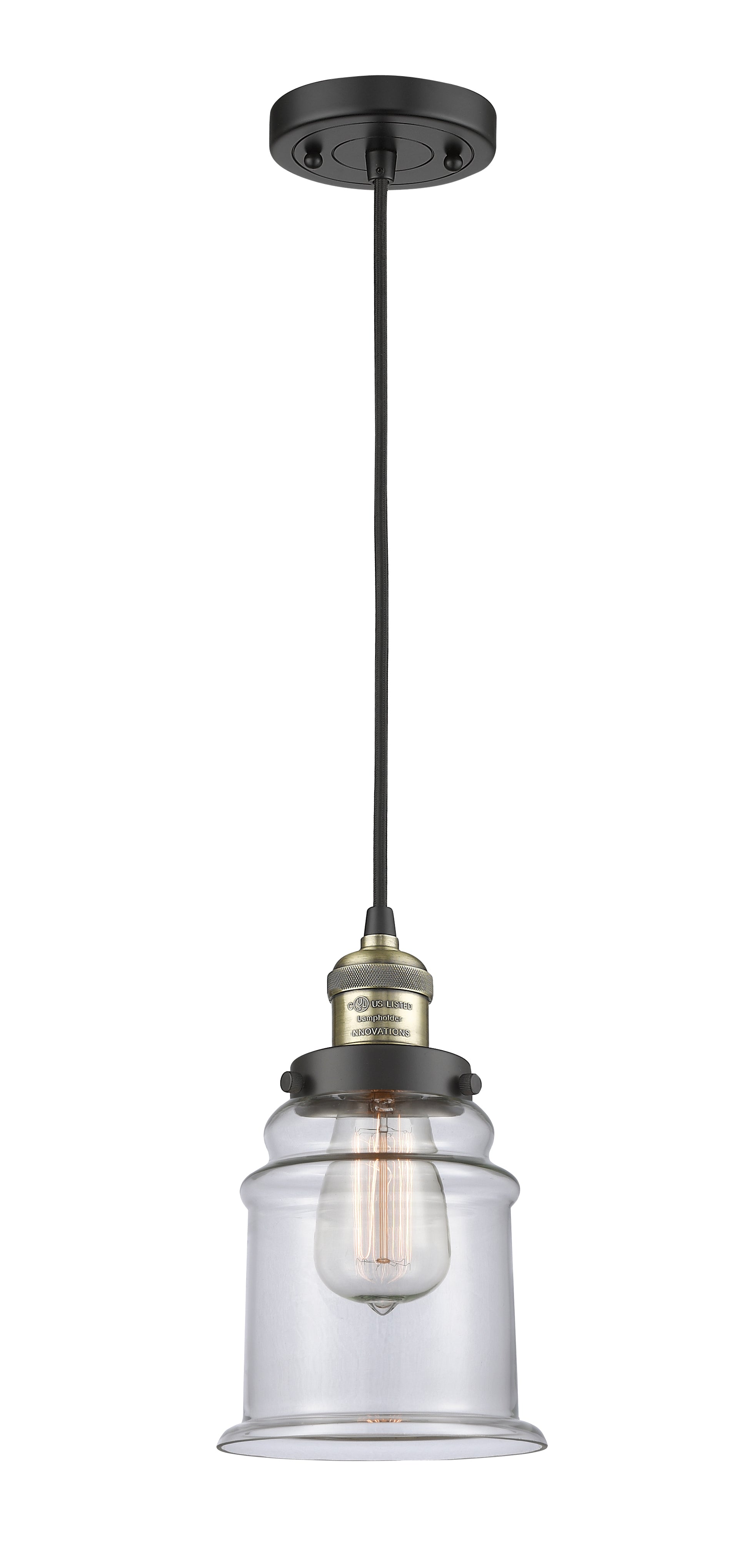 Franklin Restoration Mini Pendant Antique Brass