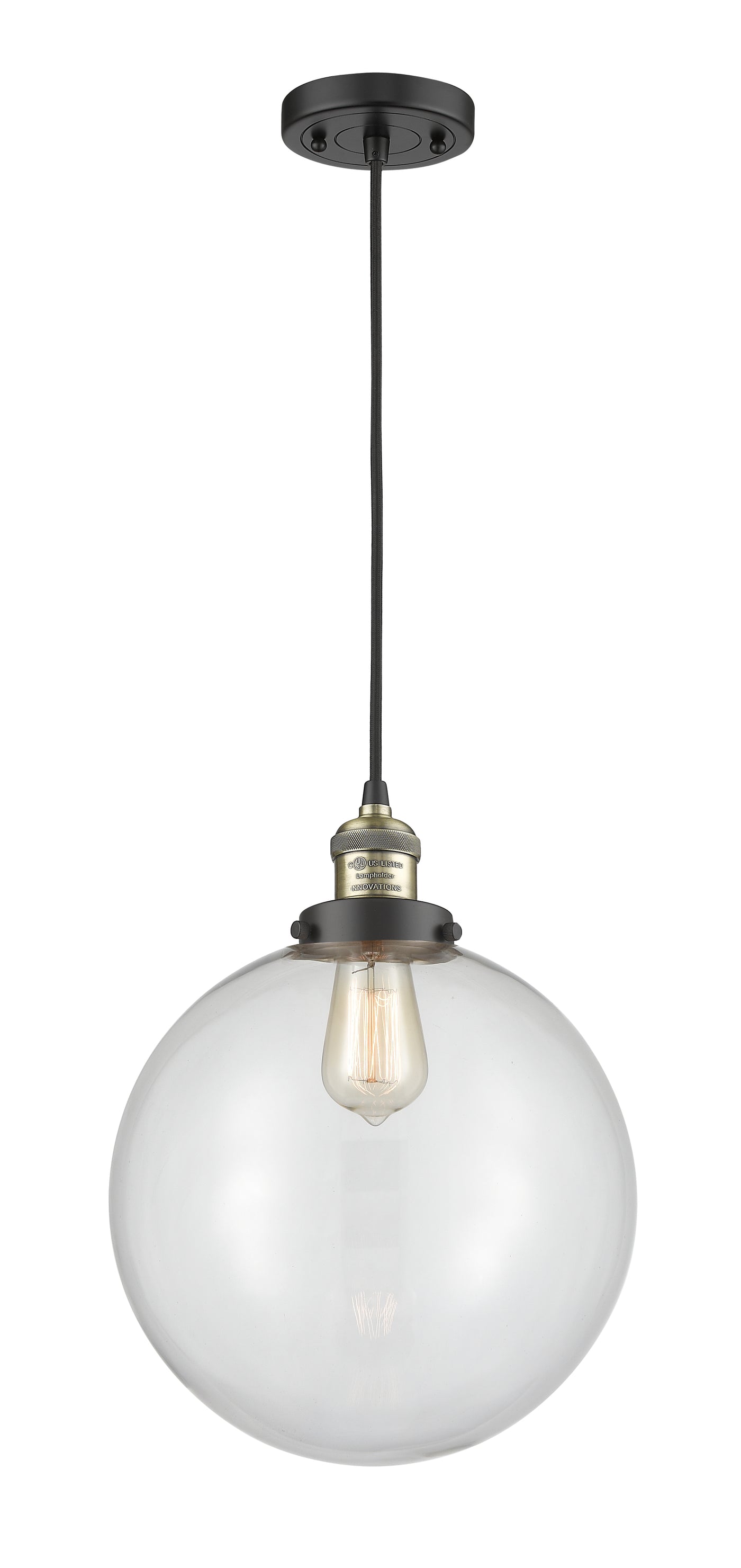 Franklin Restoration Mini Pendant Antique Brass
