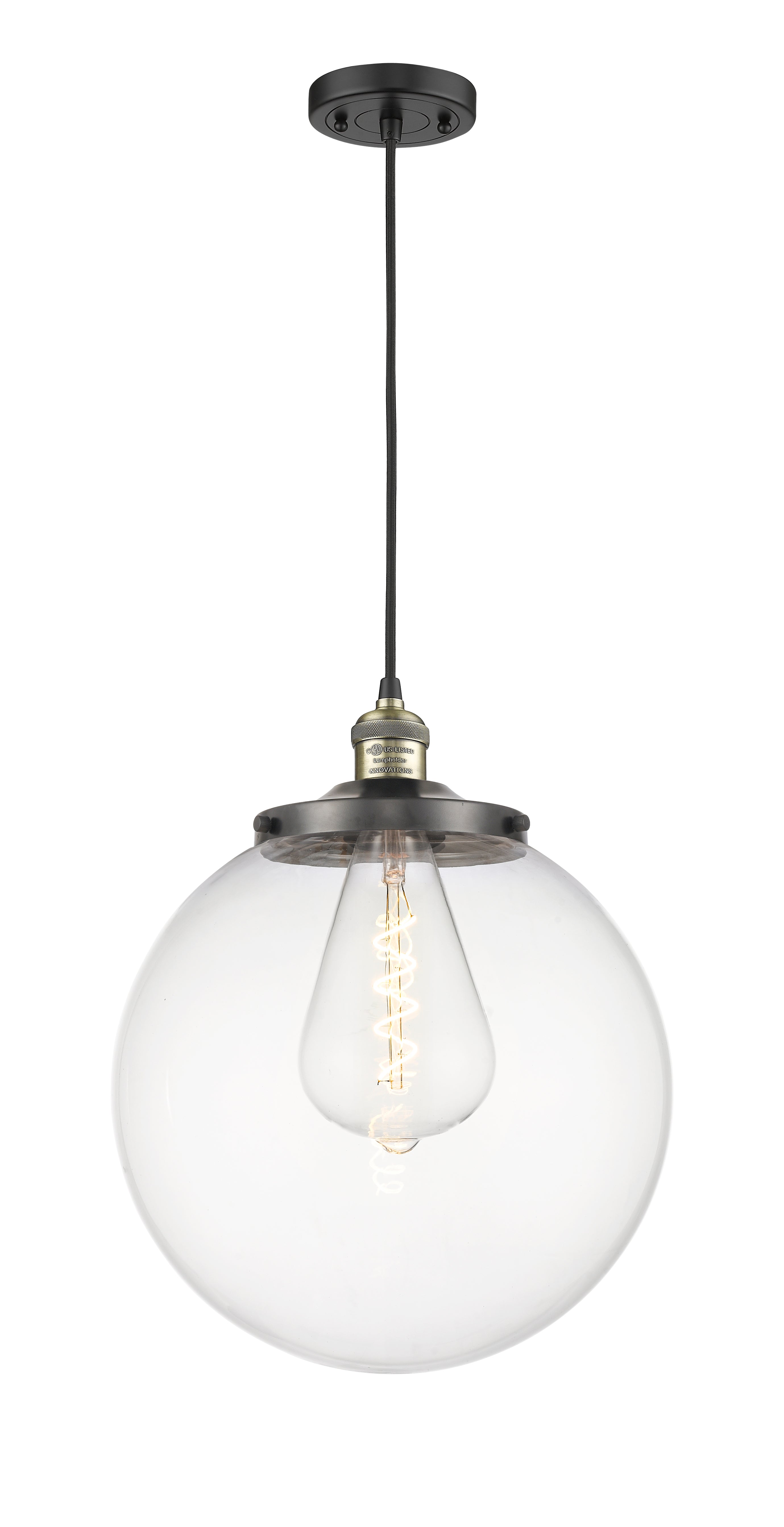 Franklin Restoration Mini Pendant Antique Brass