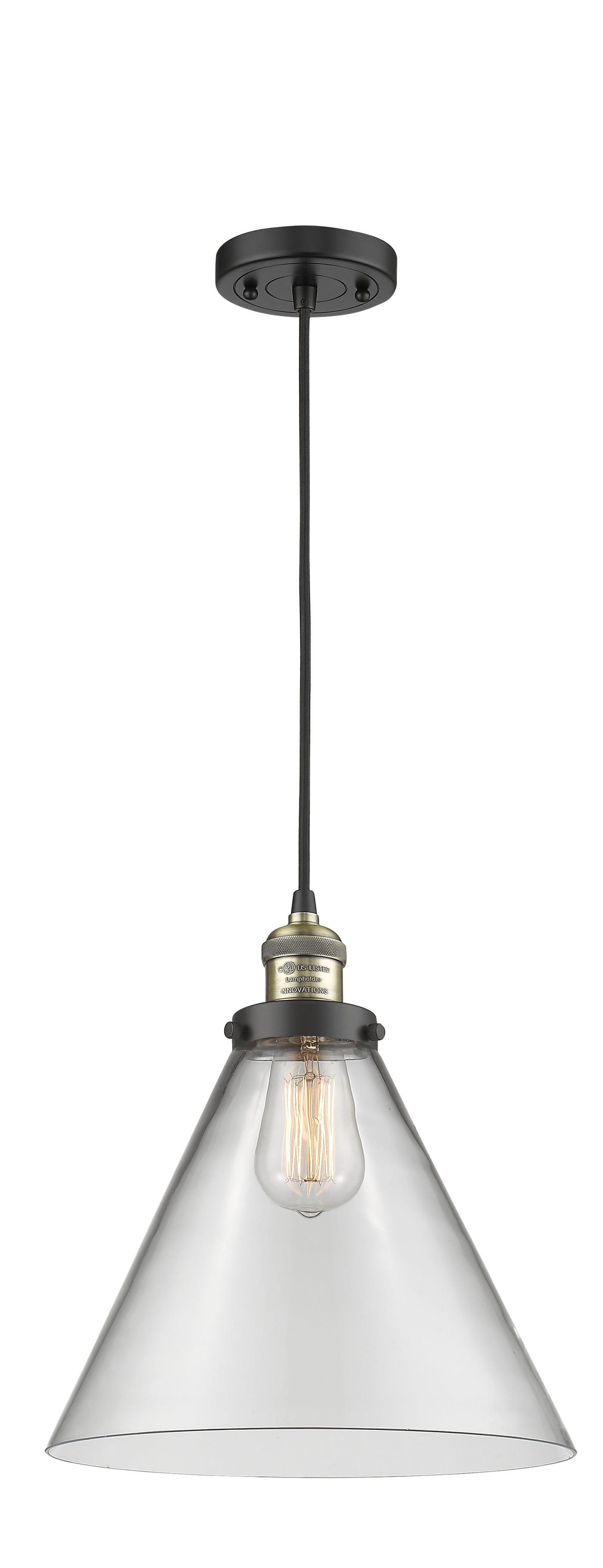 Franklin Restoration Mini Pendant Antique Brass