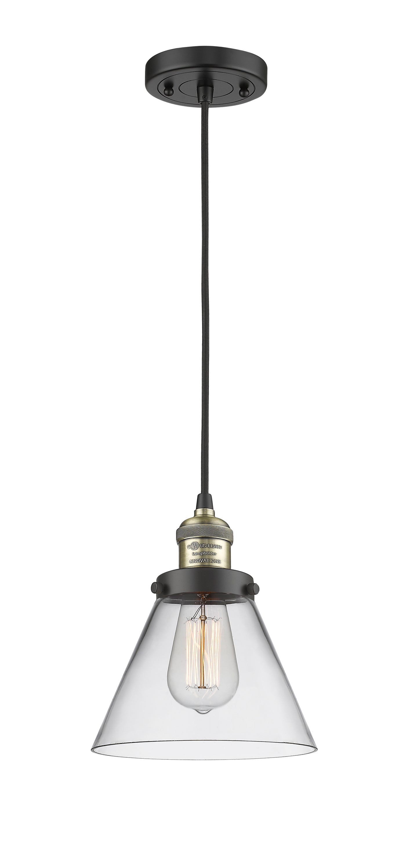 Franklin Restoration Mini Pendant Antique Brass