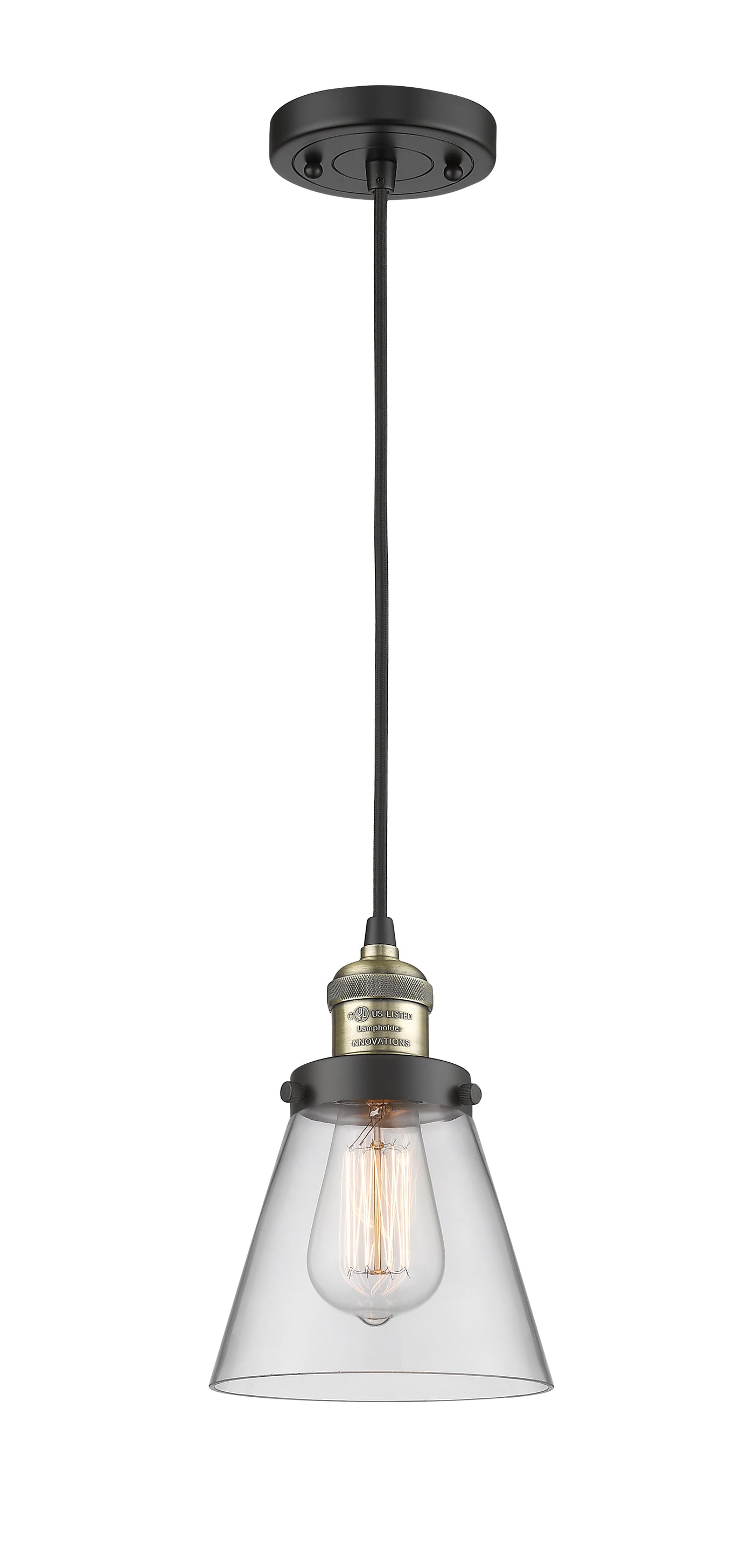 Franklin Restoration Mini Pendant Antique Brass