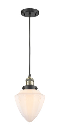 Franklin Restoration Mini Pendant Brass 7 inch
