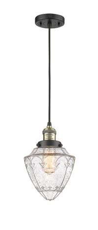 Franklin Restoration Mini Pendant Brass 7 inch