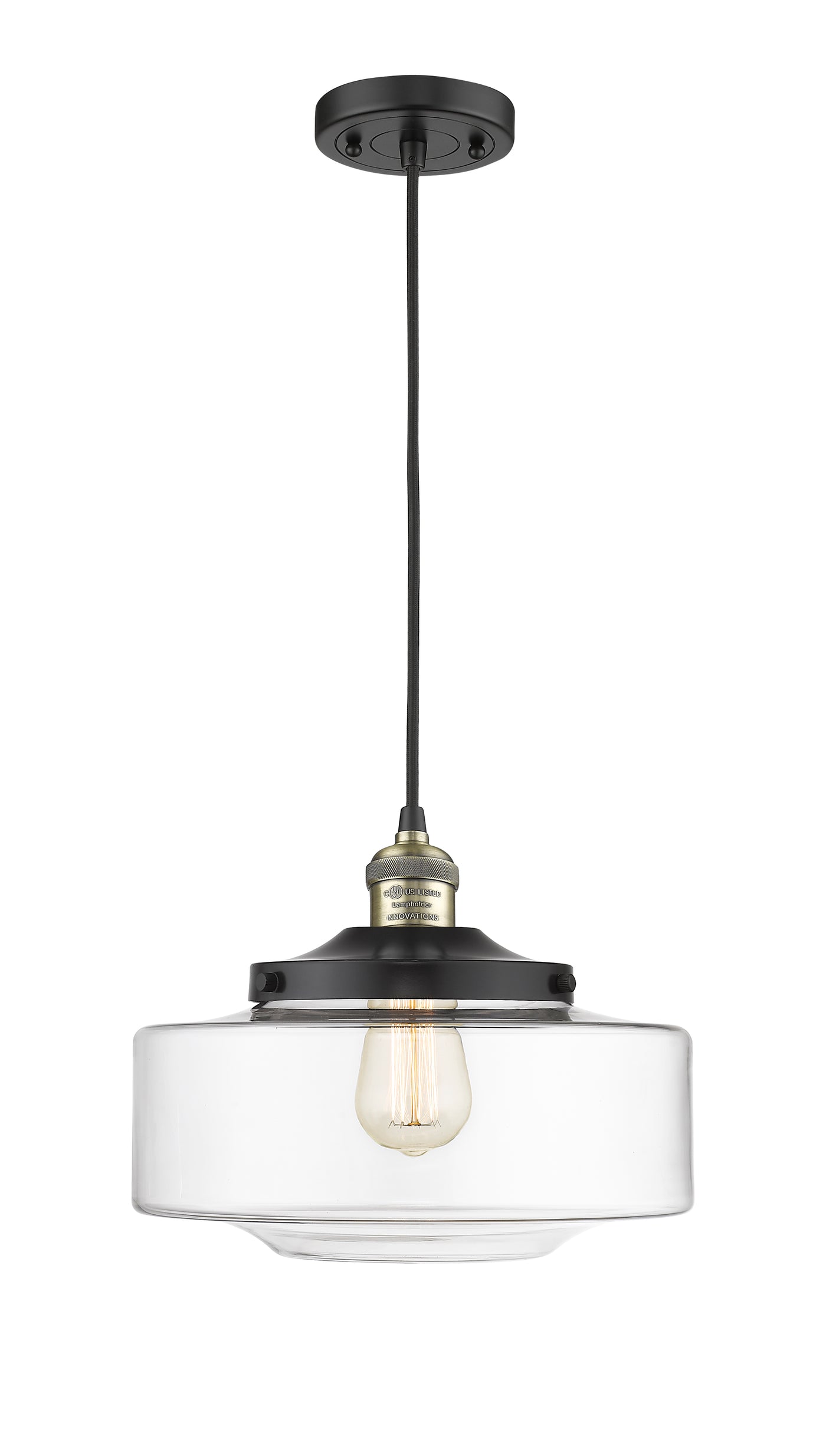 Franklin Restoration Mini Pendant Antique Brass
