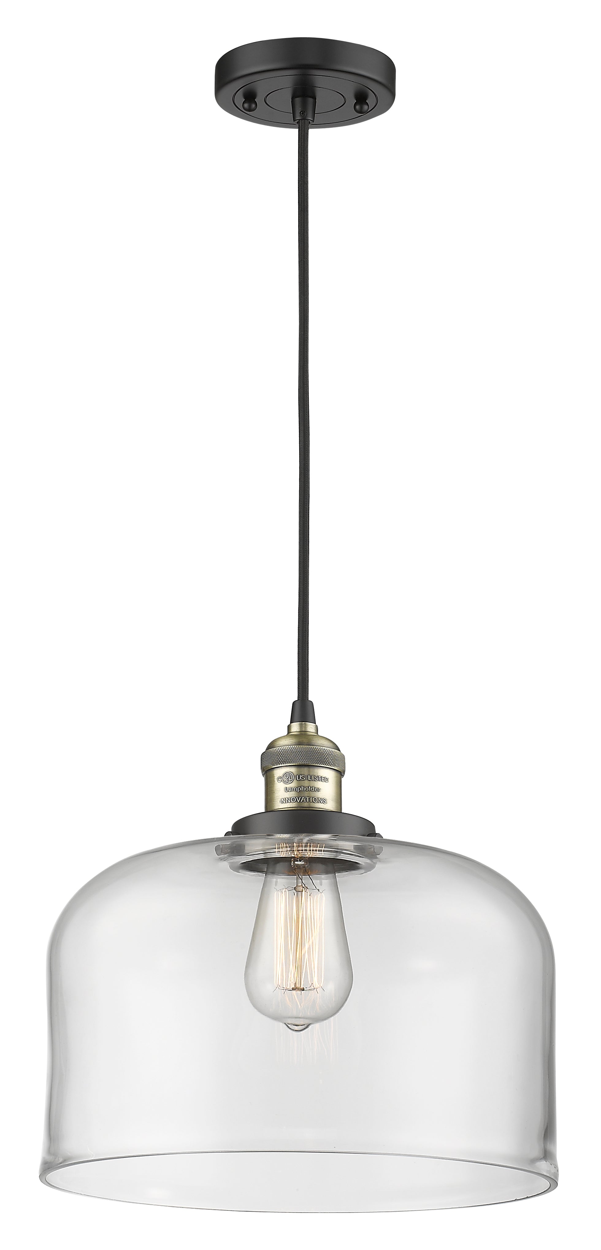 Franklin Restoration Mini Pendant Brass Steel