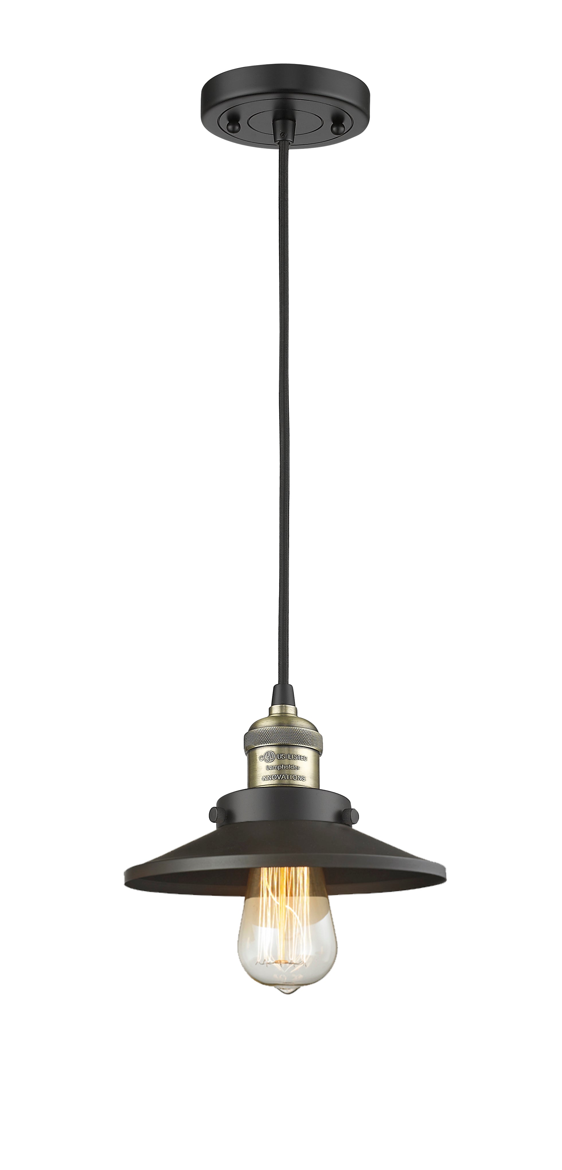 Franklin Restoration Mini Pendant Antique Brass