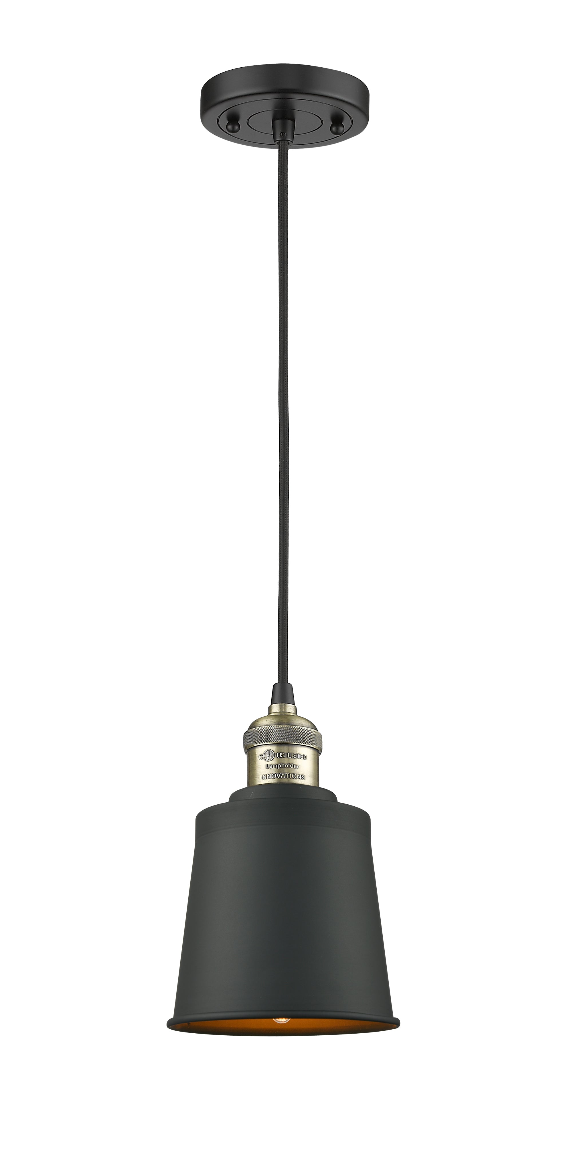 Franklin Restoration Mini Pendant Antique Brass