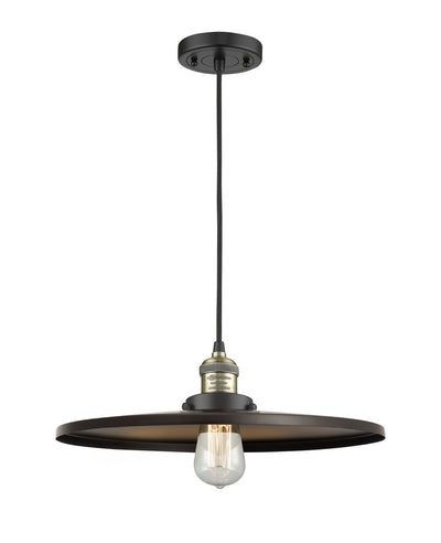 Franklin Restoration Mini Pendant 16 Inch Brass
