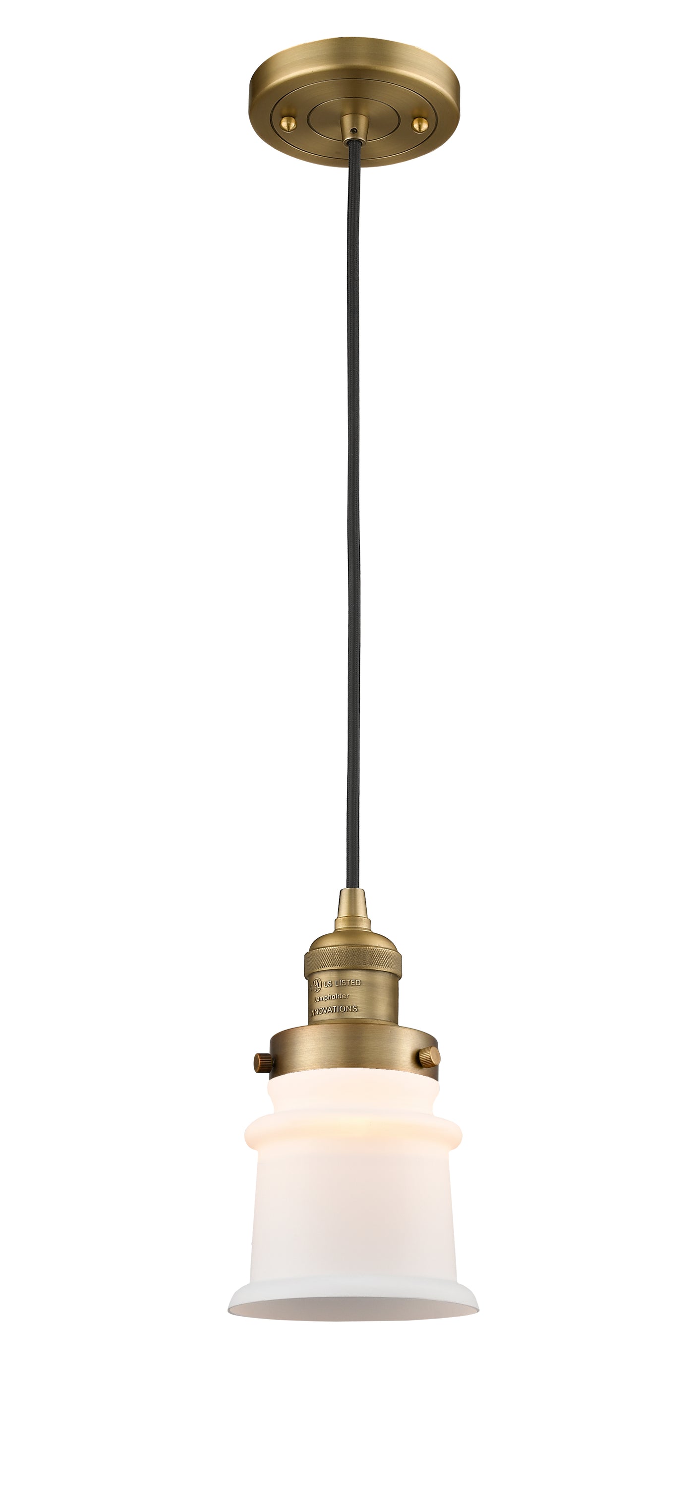 Franklin Restoration Mini Pendant Brass 5.25