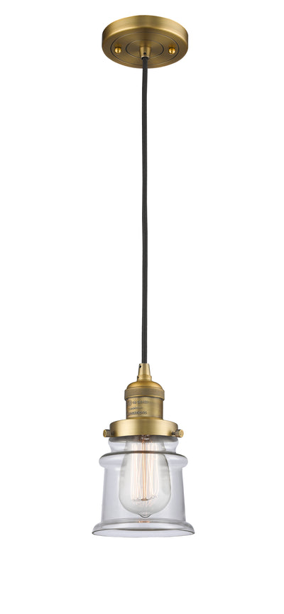 Franklin Restoration Mini Pendant Brass 5.25