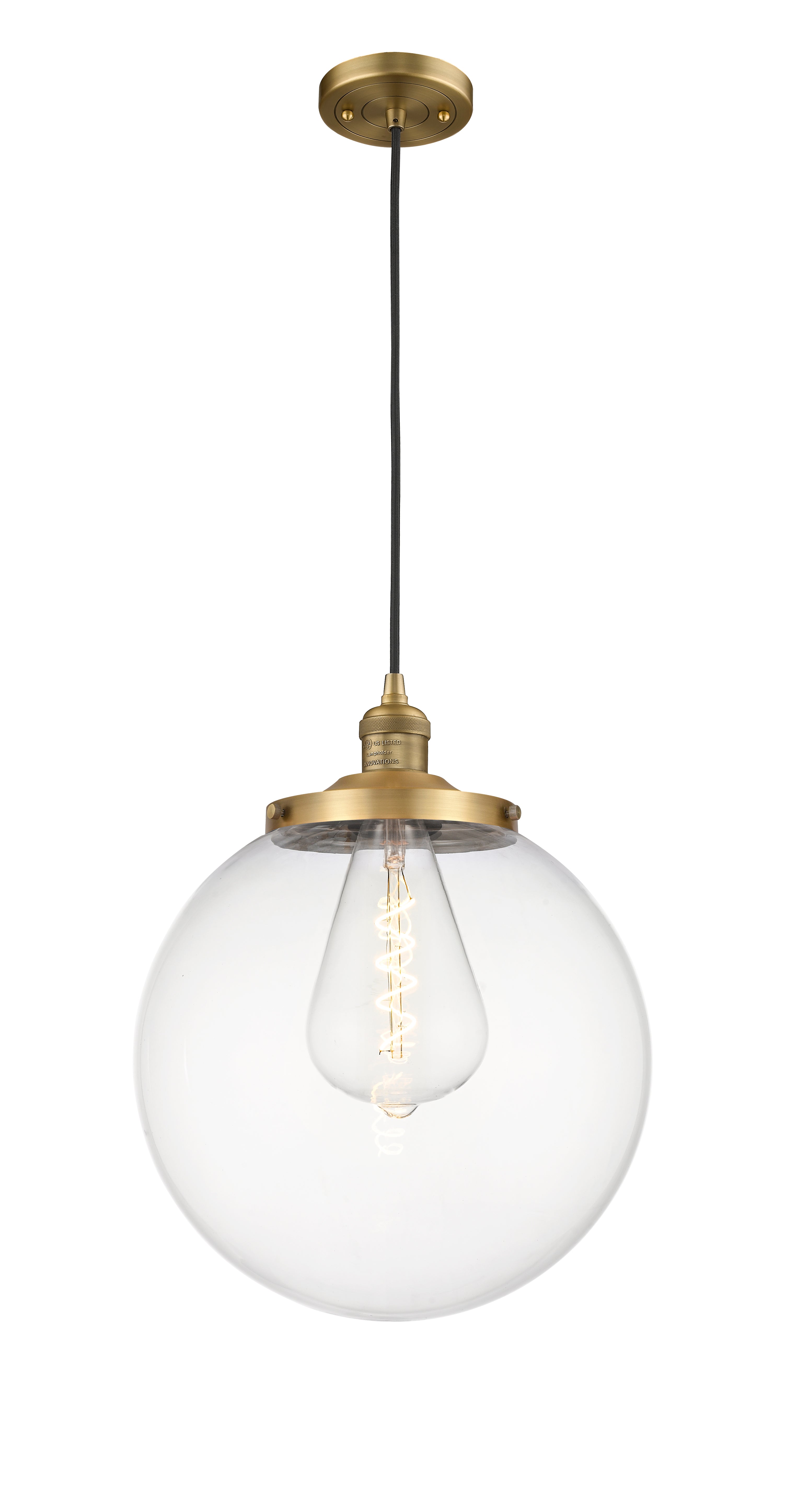 Franklin Restoration Mini Pendant Antique Brass