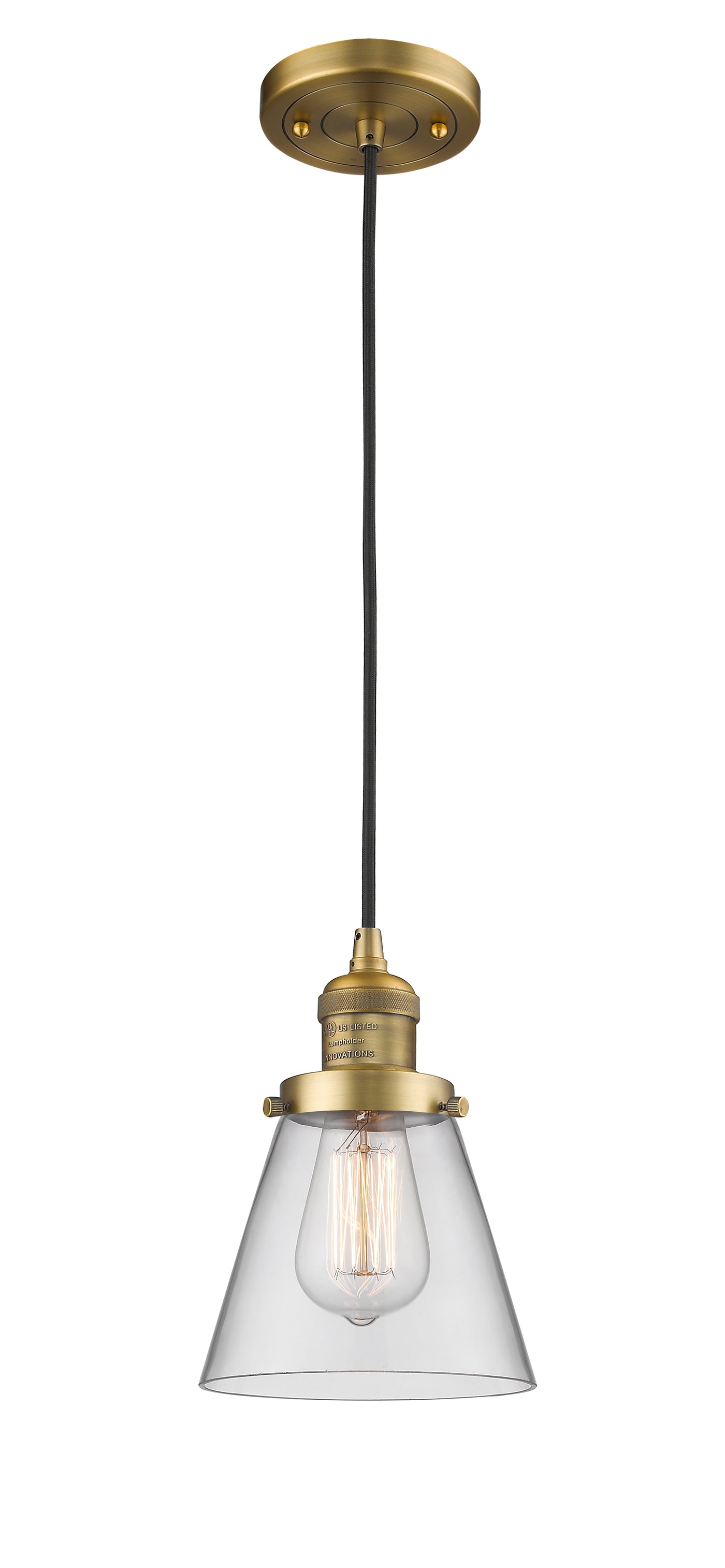 Franklin Restoration Mini Pendant Antique Brass