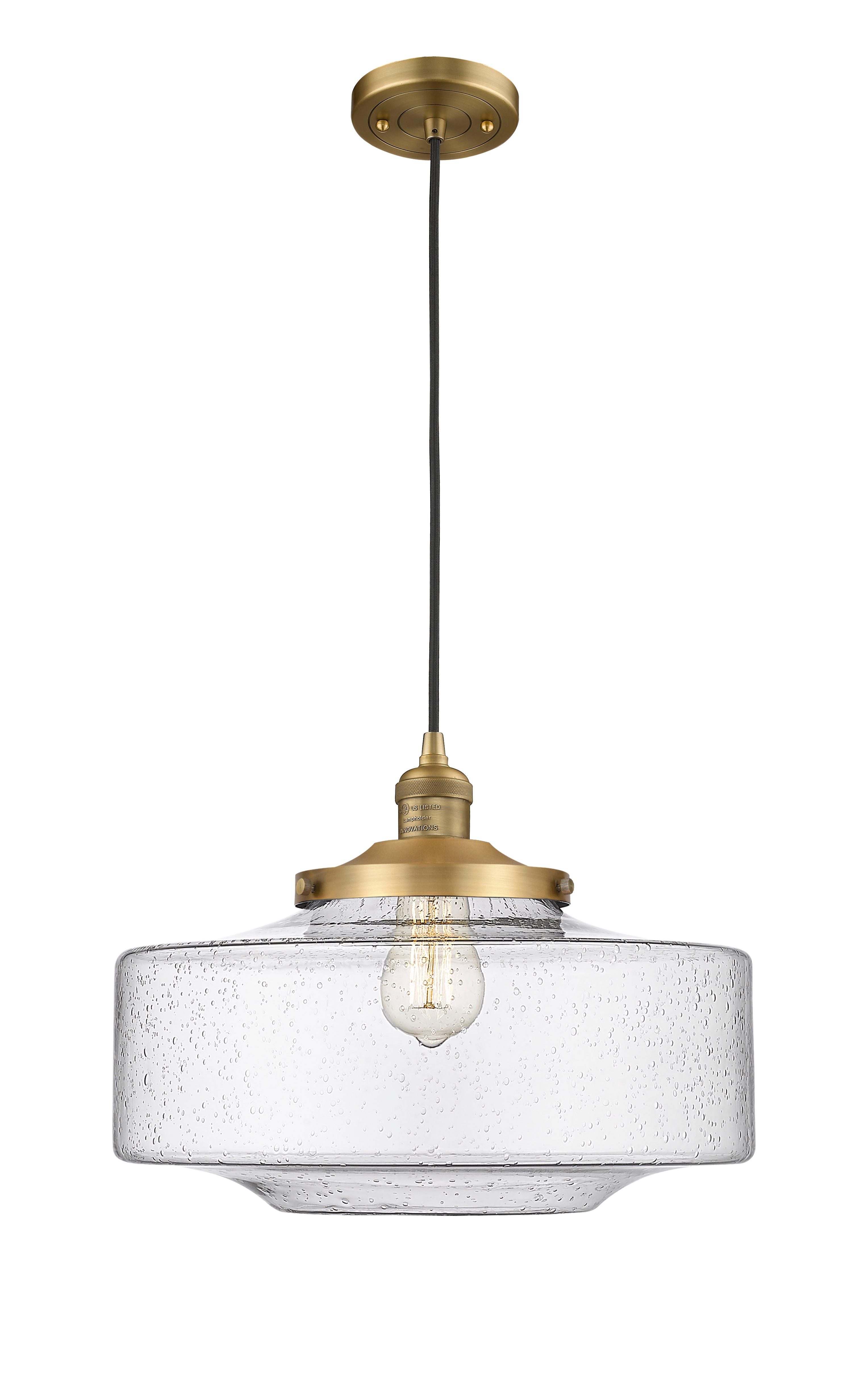 Franklin Restoration Mini Pendant Brass Finish