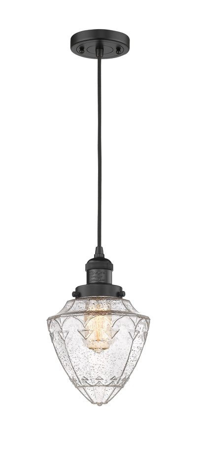 Franklin Restoration Mini Pendant Brass 7 inch