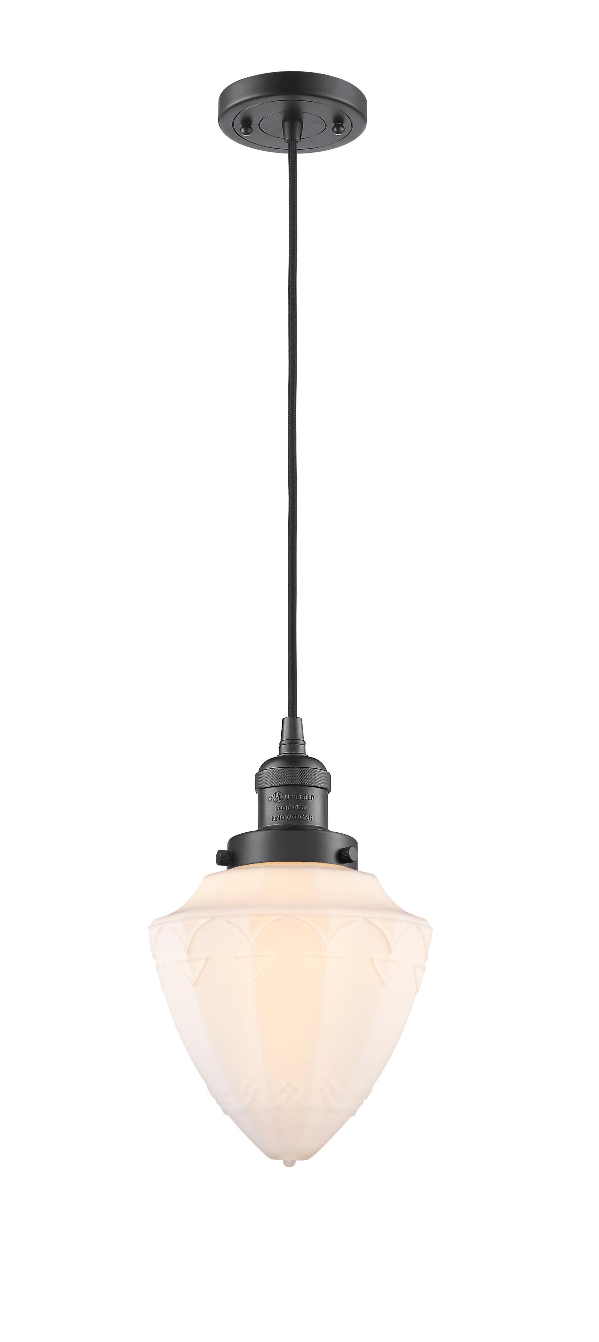 Franklin Restoration Mini Pendant Brass 7 inch