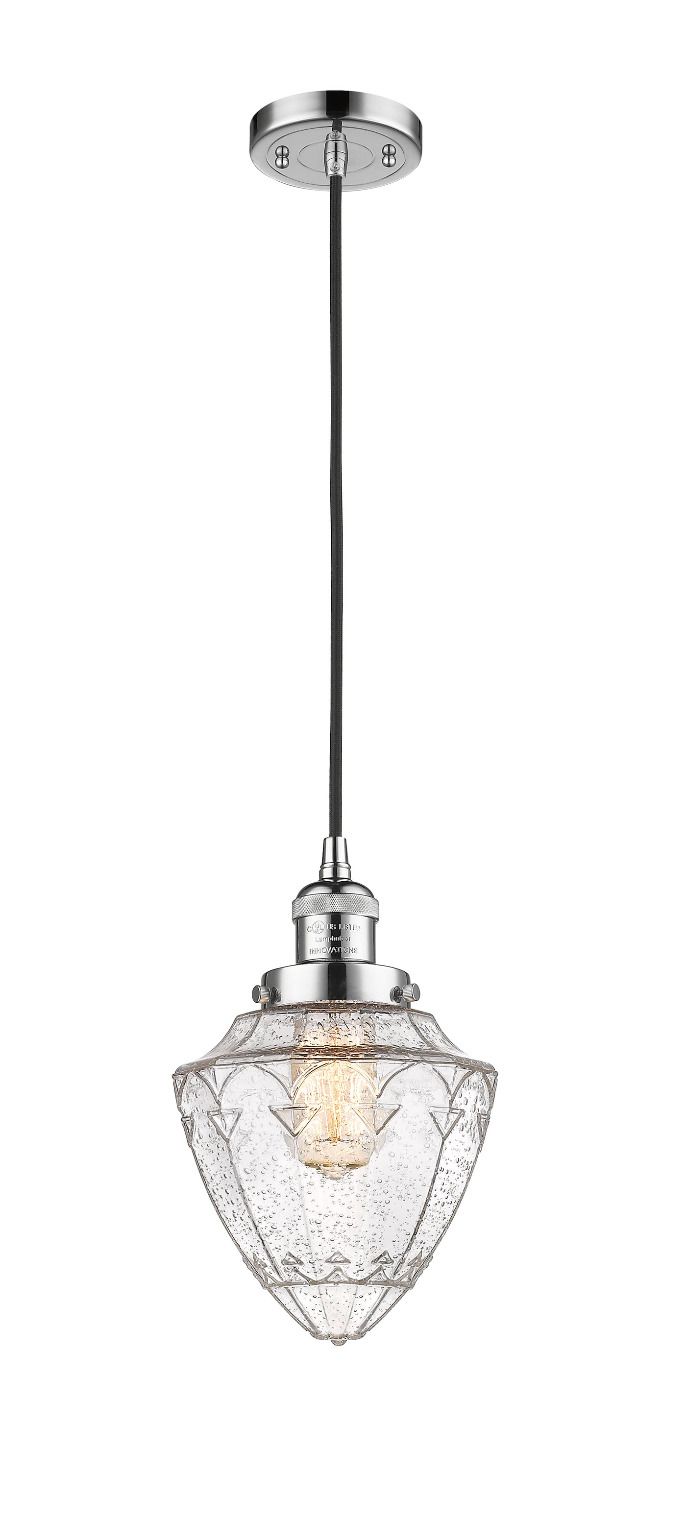 Franklin Restoration Mini Pendant Brass 7 inch