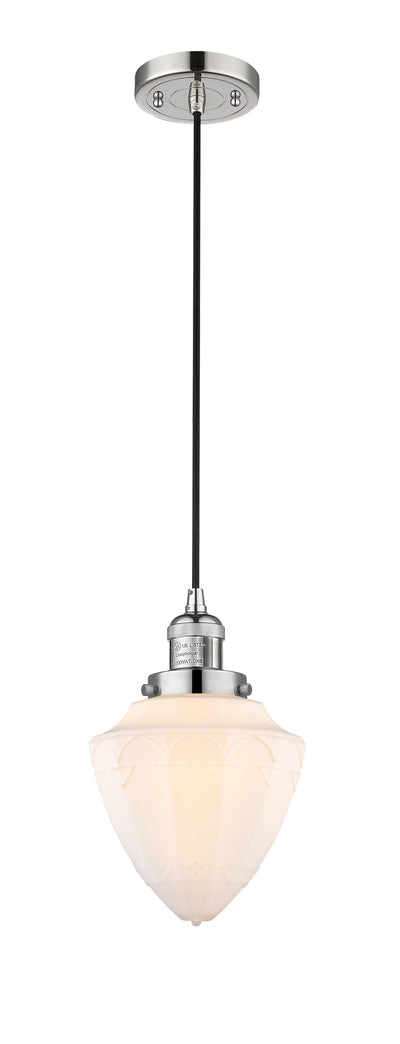 Franklin Restoration Mini Pendant Brass 7 inch