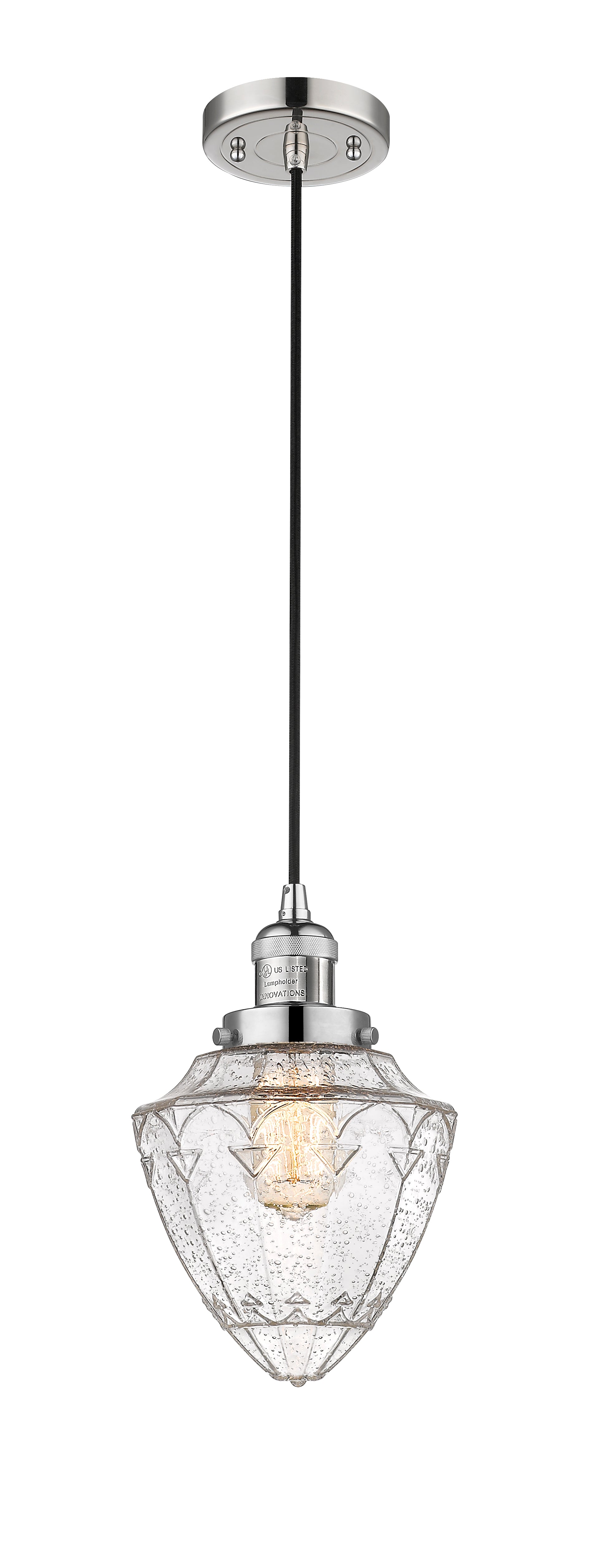 Franklin Restoration Mini Pendant Brass 7 inch