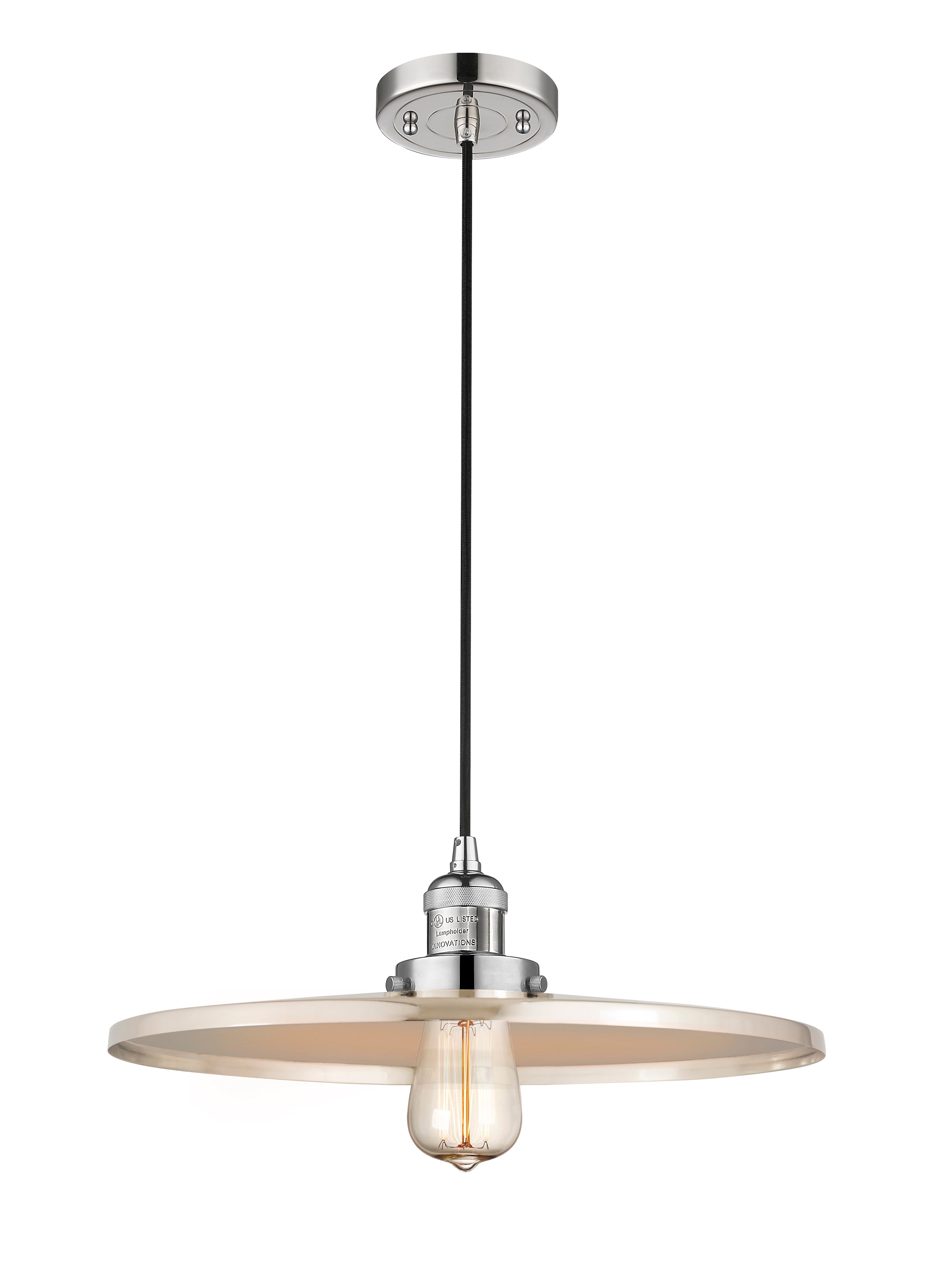 Franklin Restoration Mini Pendant 16 Inch Brass