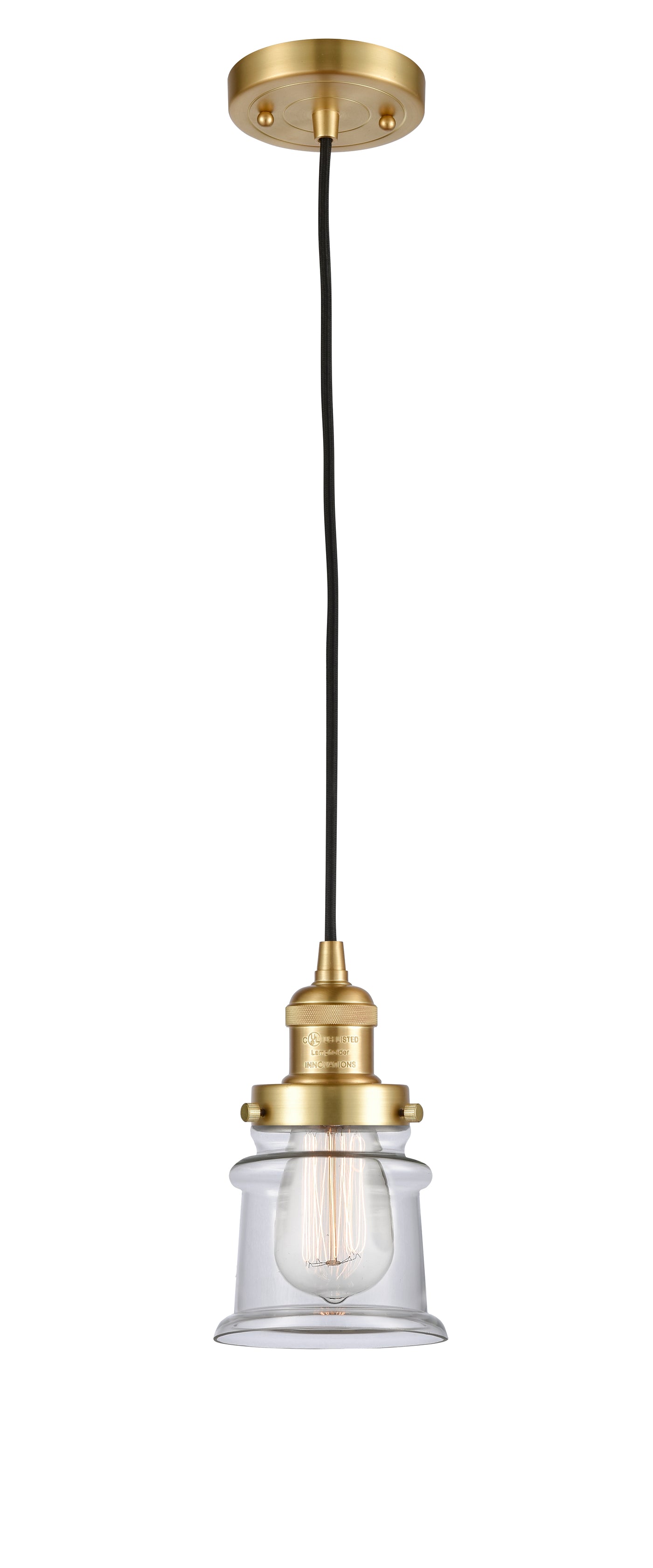 Franklin Restoration Mini Pendant Brass 5.25