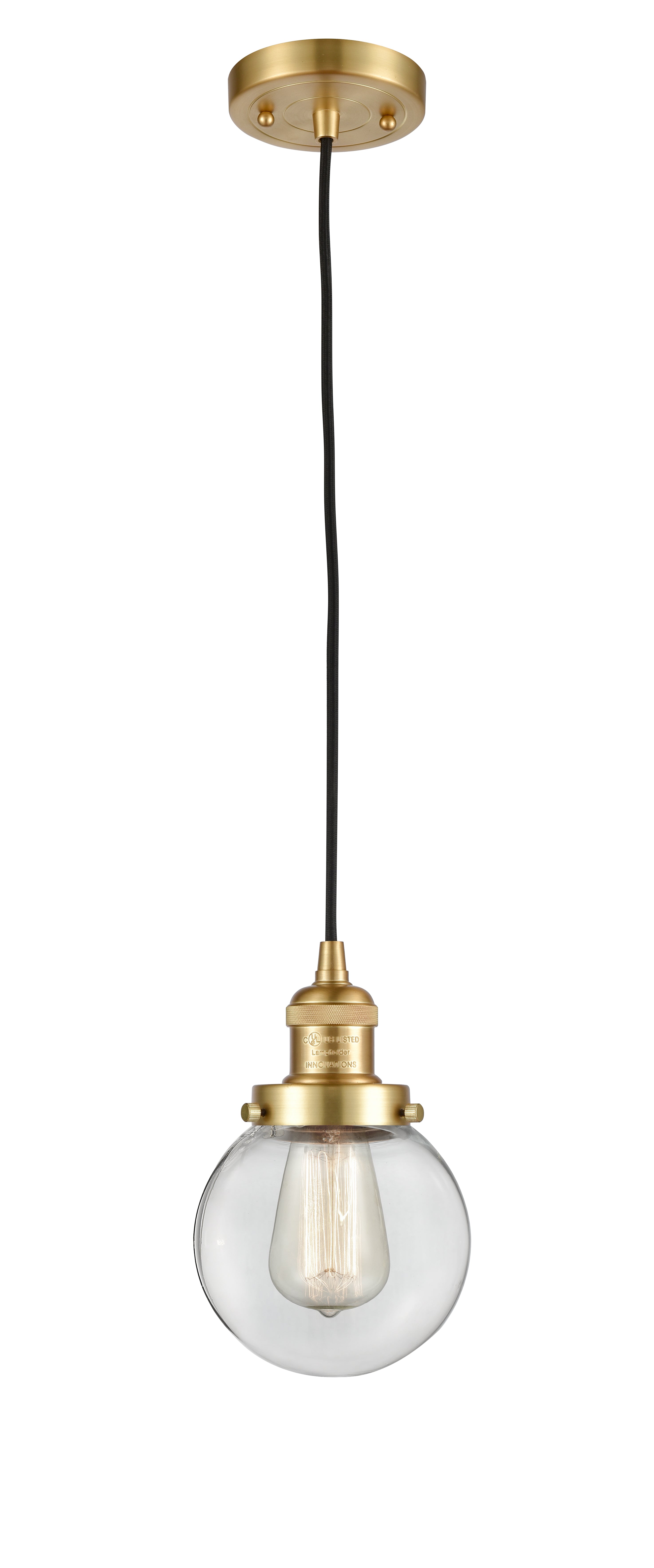 Franklin Restoration Mini Pendant Antique Brass