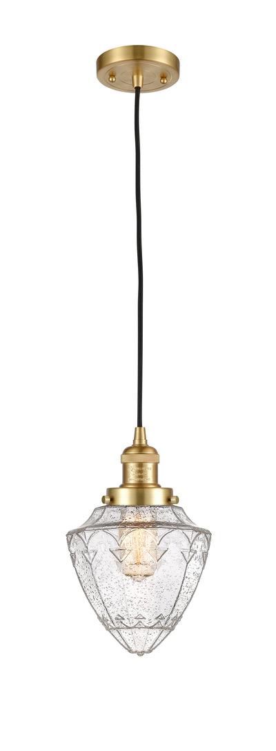 Franklin Restoration Mini Pendant Brass 7 inch