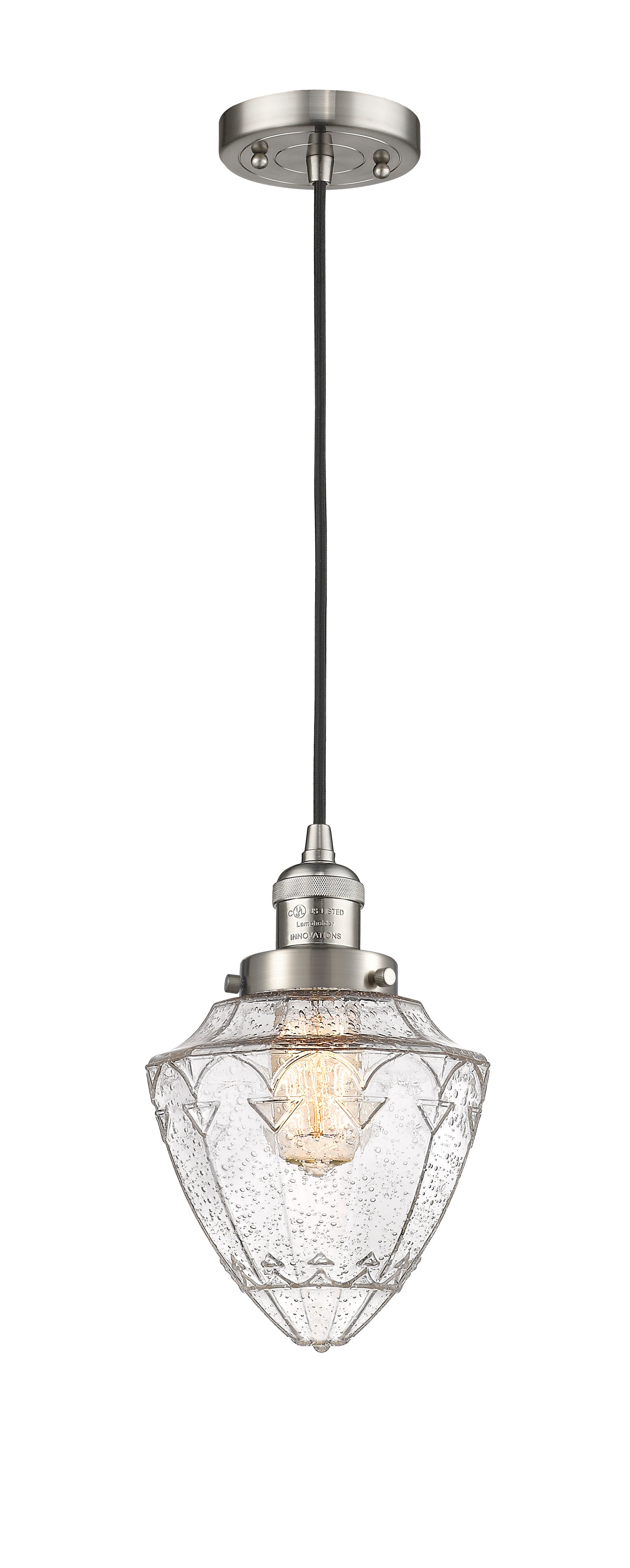 Franklin Restoration Mini Pendant Brass 7 inch