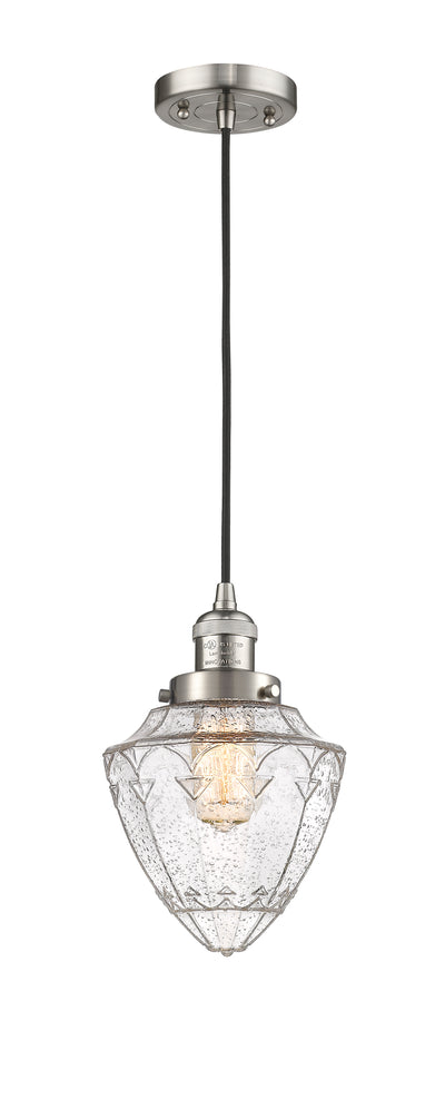 Franklin Restoration Mini Pendant Brass 7 inch