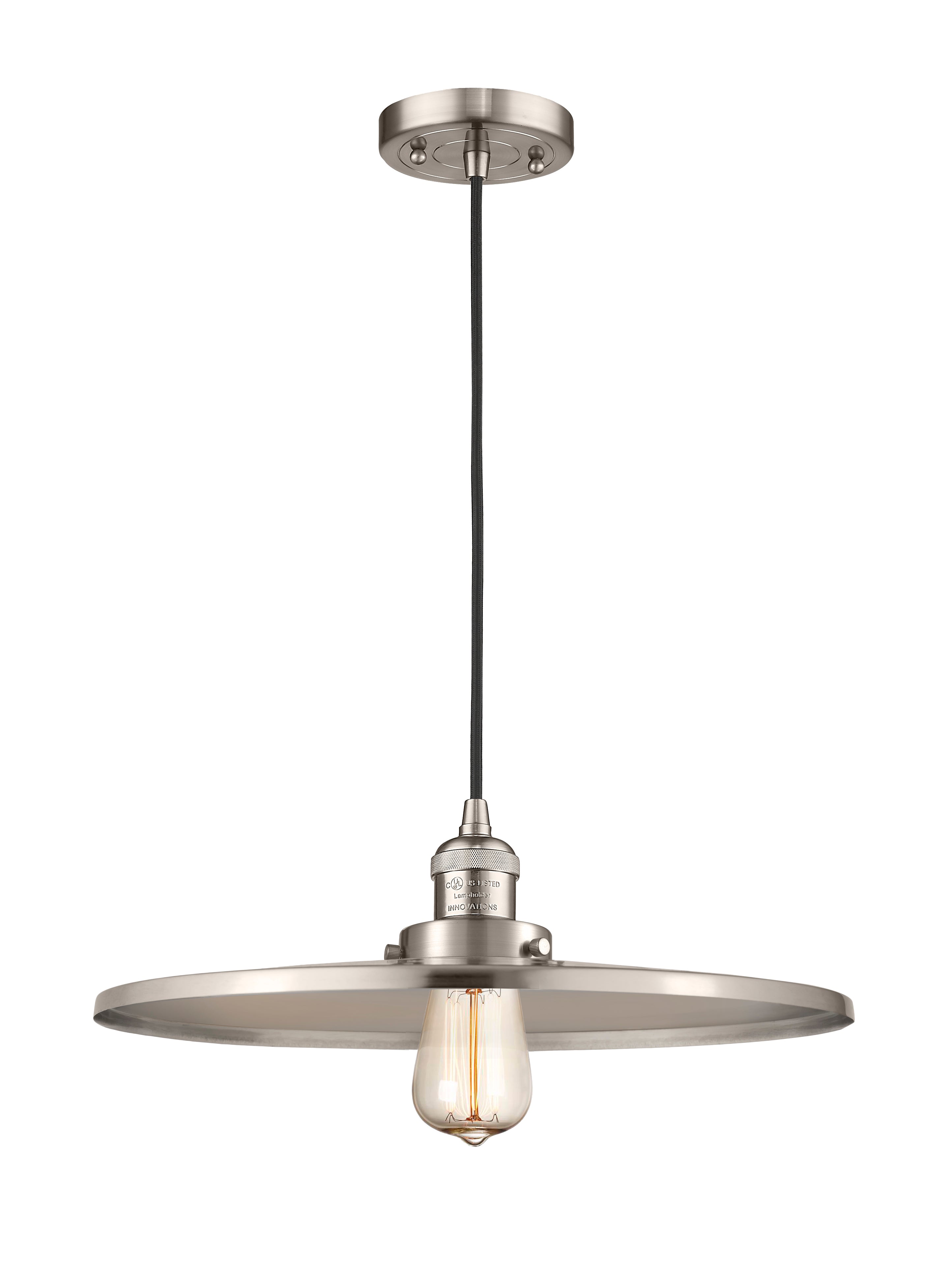 Franklin Restoration Mini Pendant 16 Inch Brass