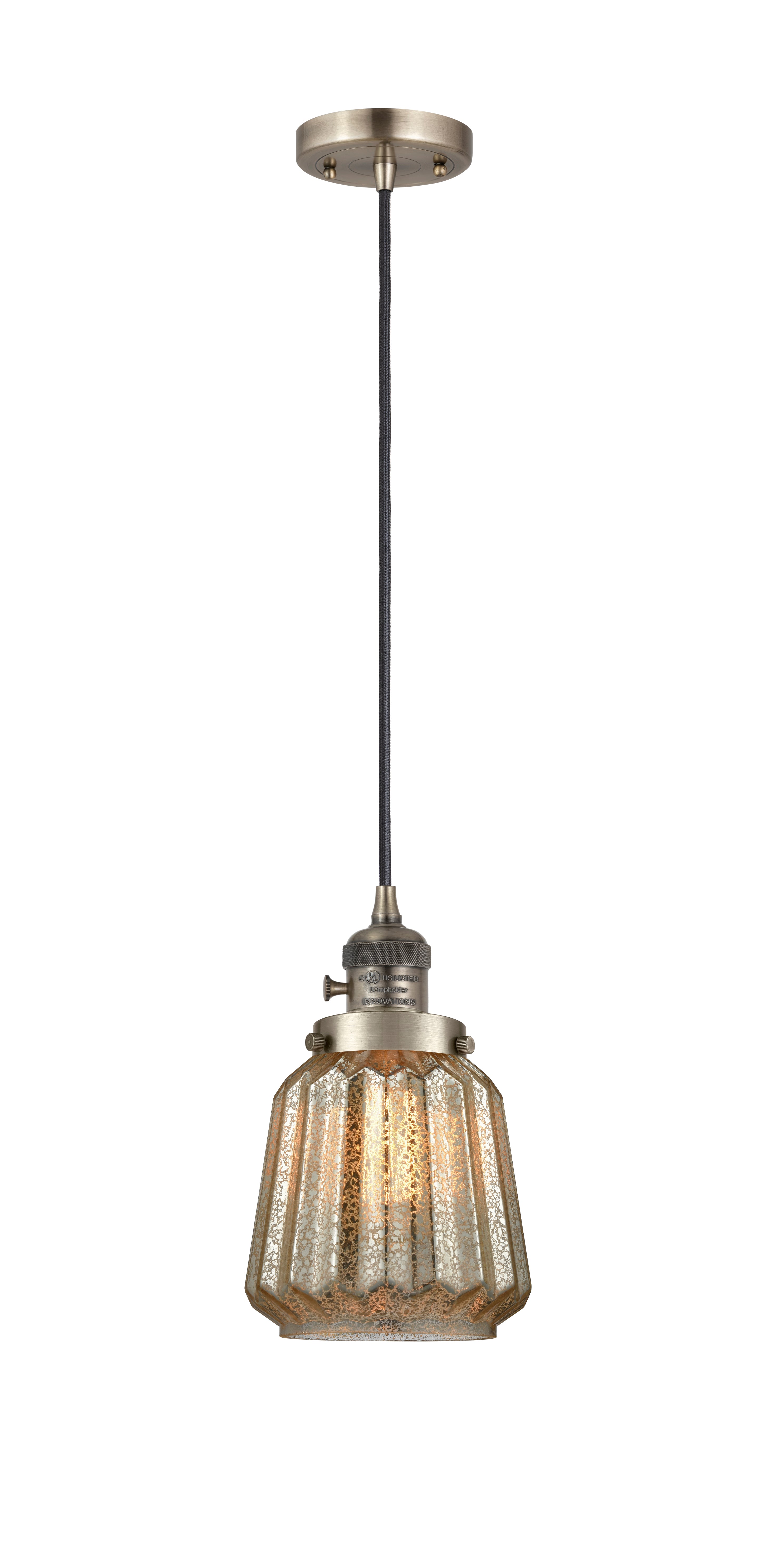 Franklin Restoration Mini Pendant Antique Brass