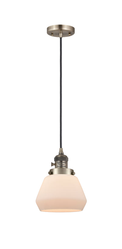 Franklin Restoration Mini Pendant 7 Inch Brass