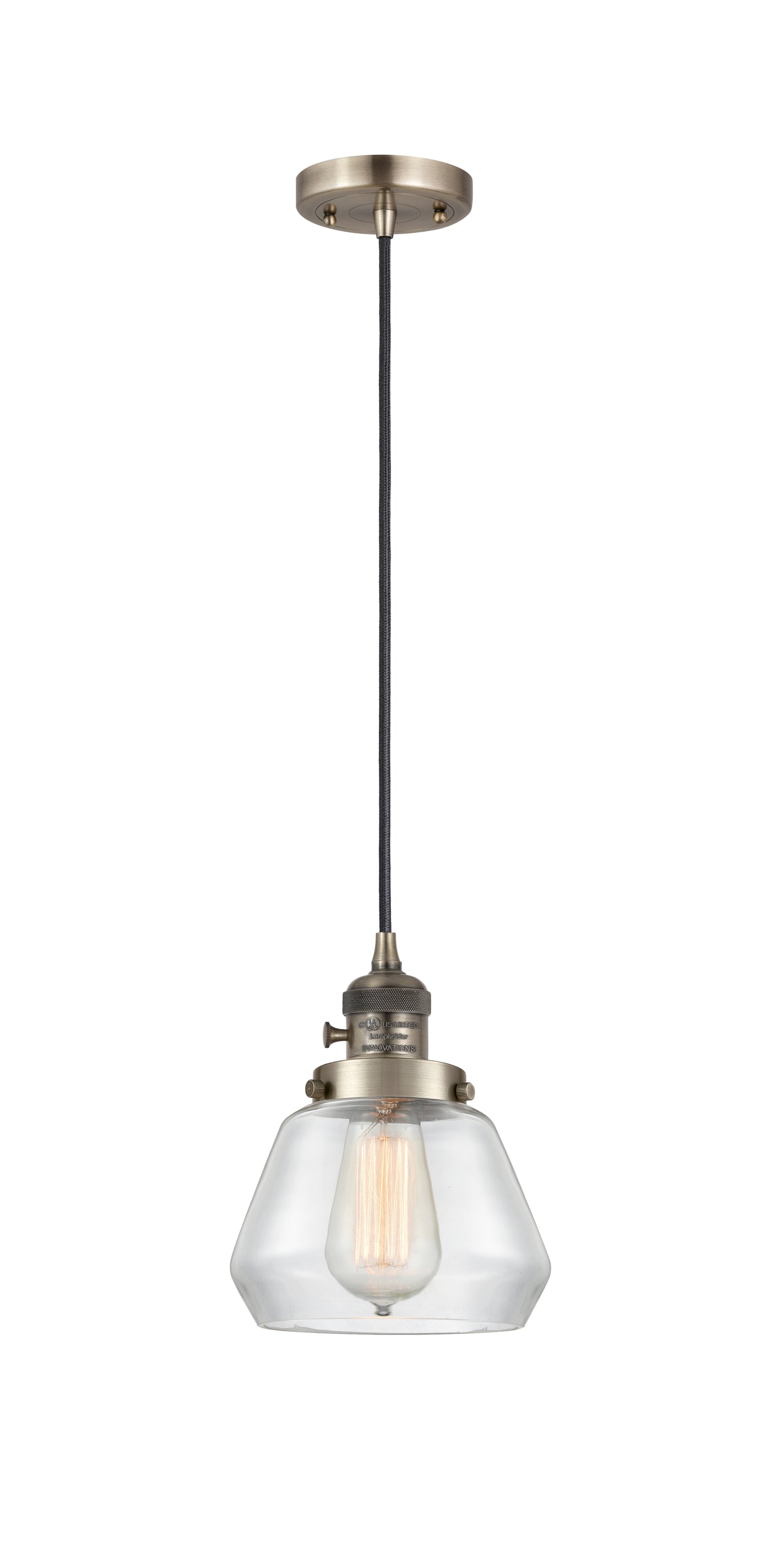 Franklin Restoration Mini Pendant Antique Brass
