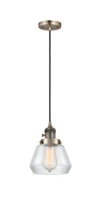 Franklin Restoration Mini Pendant 7 Inch Brass