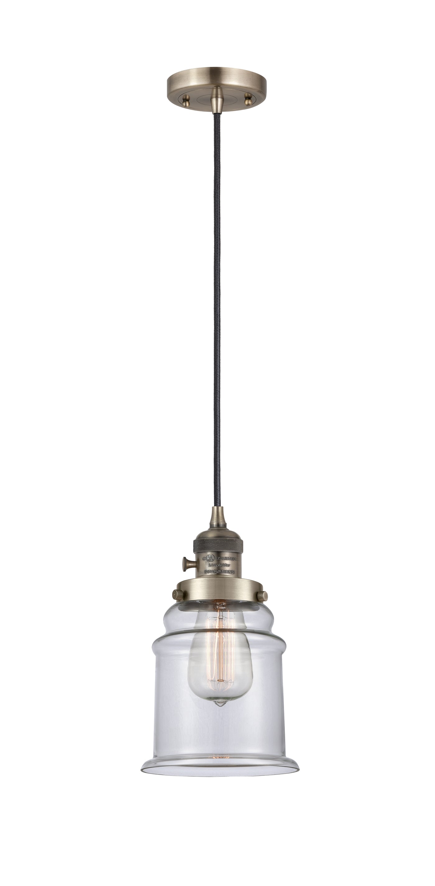 Franklin Restoration Mini Pendant Antique Brass