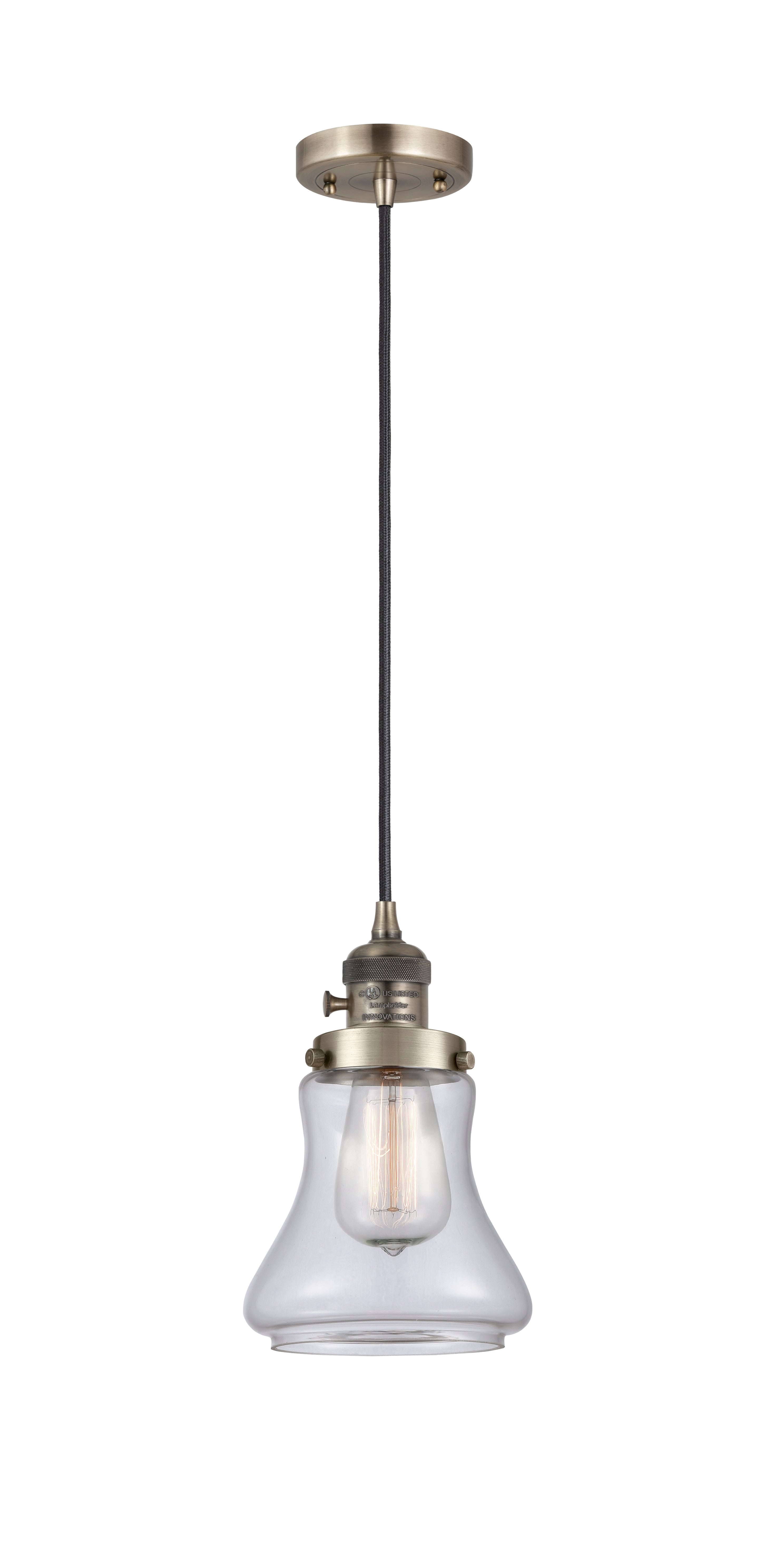 Franklin Restoration Mini Pendant Antique Brass