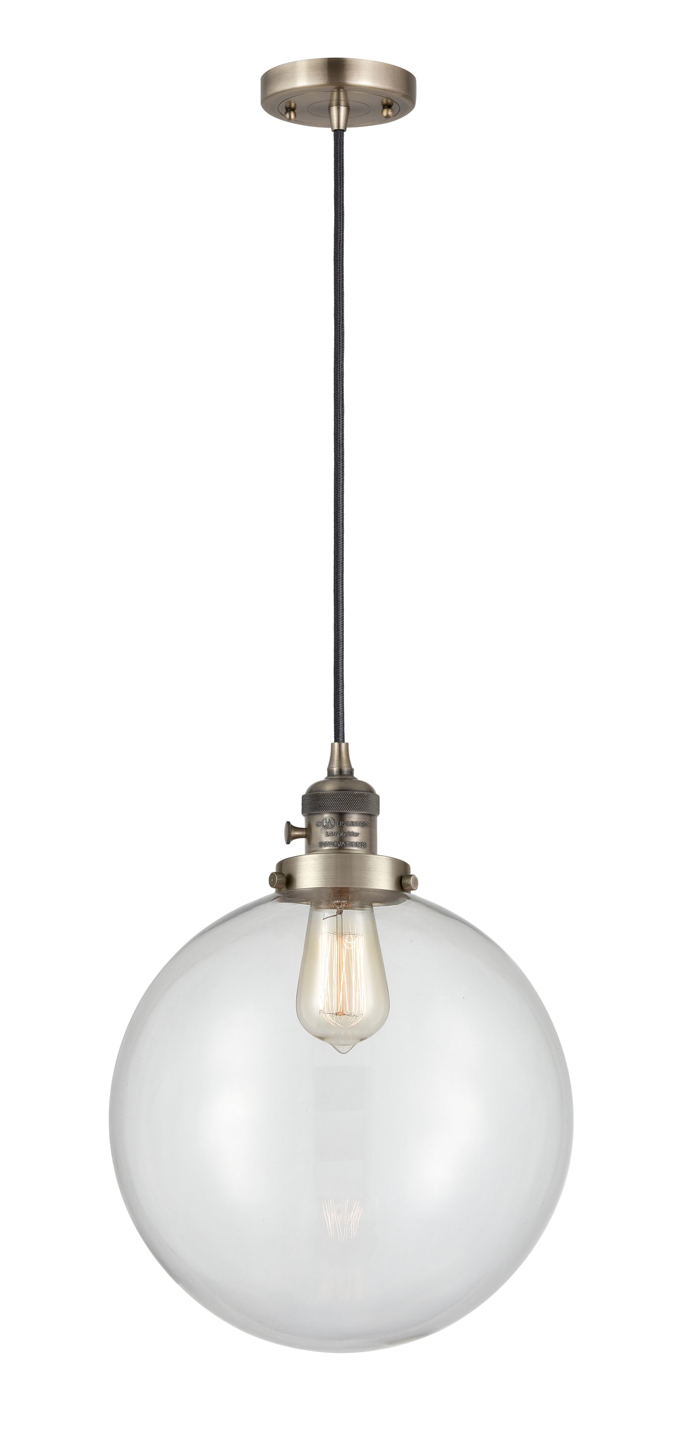 Franklin Restoration Mini Pendant Antique Brass