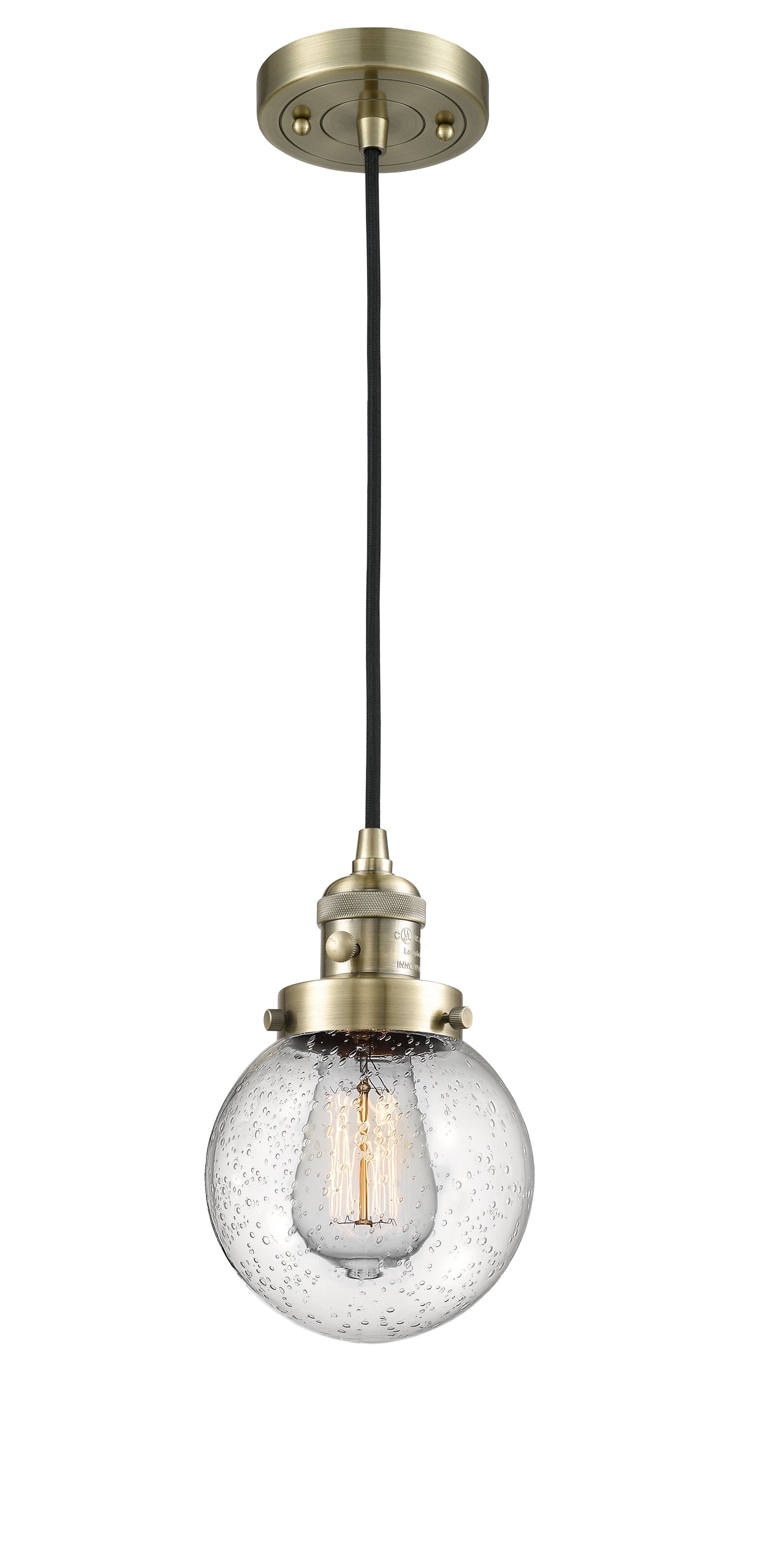 Franklin Restoration Mini Pendant Antique Brass